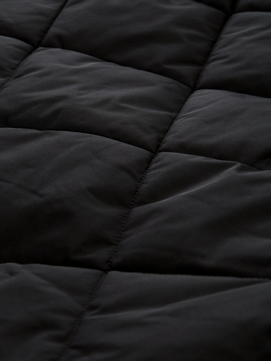 Loose Fit Steppmantel - deep black - Produkt-Detail-Ansicht