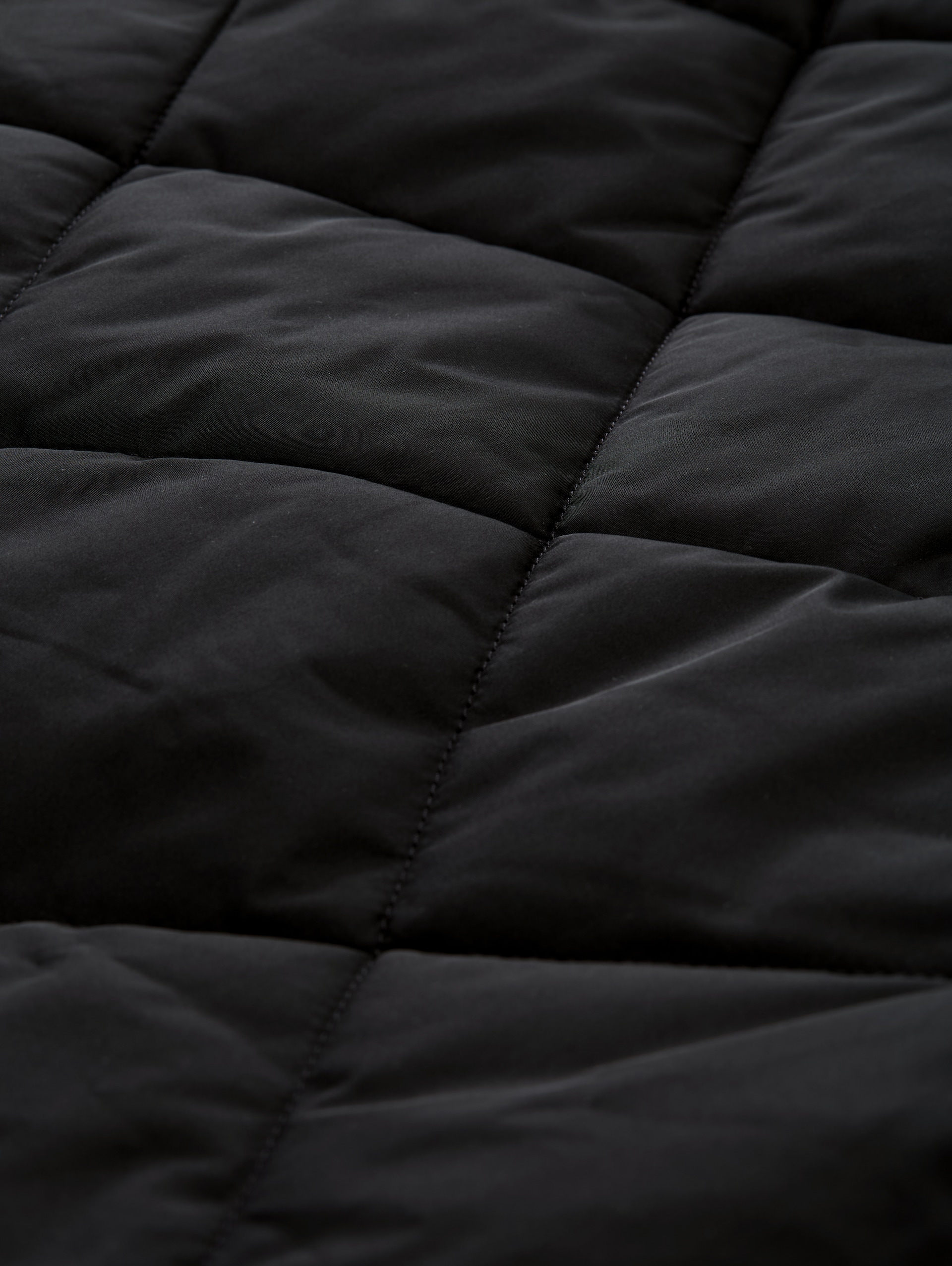 Loose Fit Steppmantel - deep black - Produkt-Detail-Ansicht