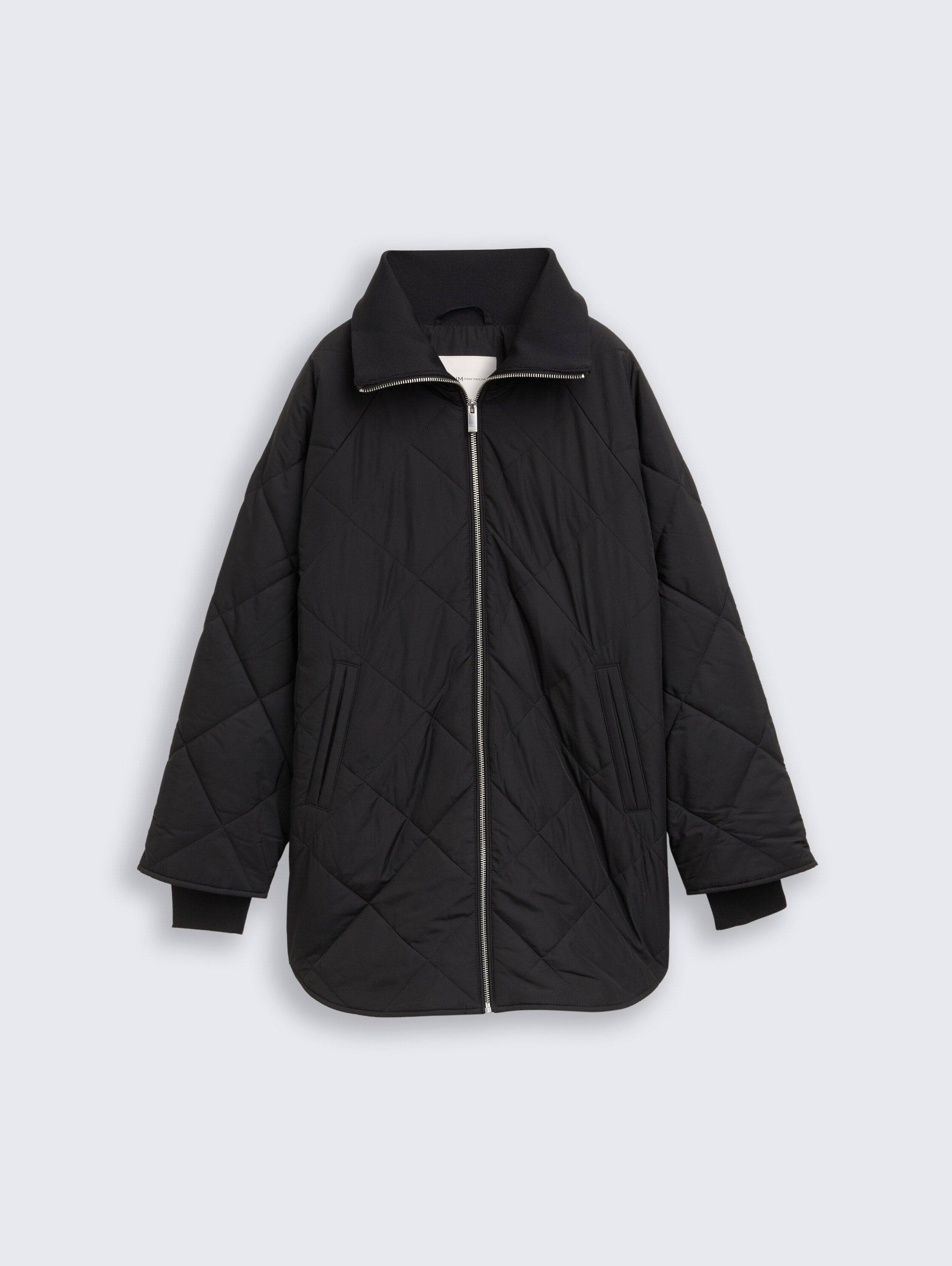 Loose Fit Steppmantel - deep_black_1 - 