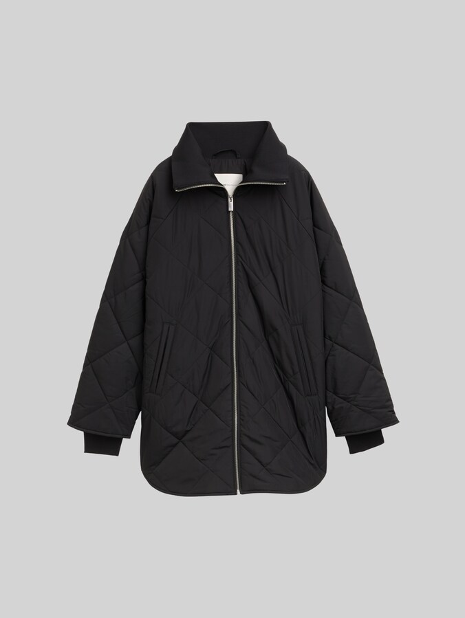 Loose Fit Steppmantel von Denim Female, deep black