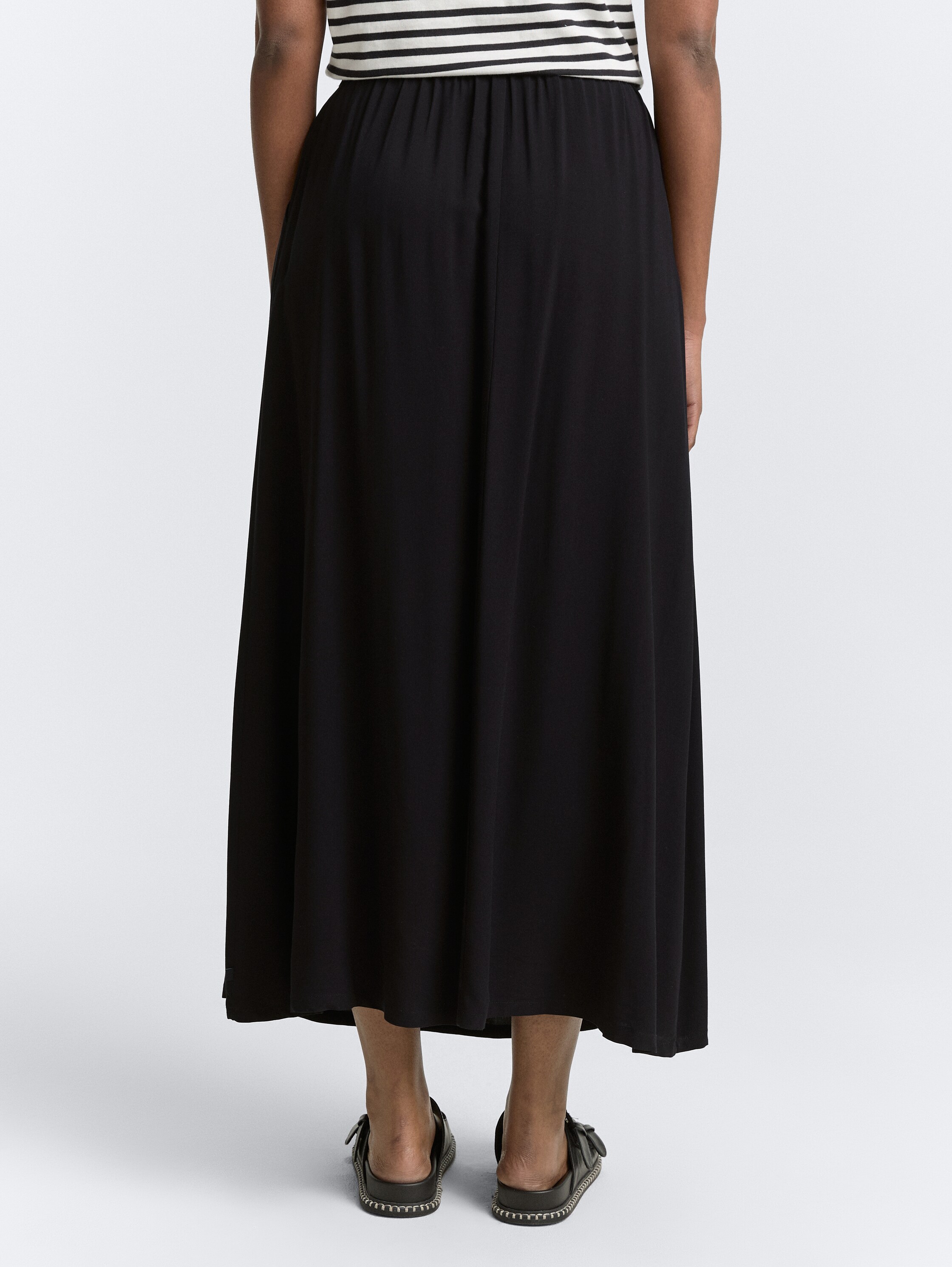 Maxi-Rock mit Eingriffstaschen - deep_black_1 - 