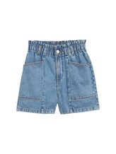 Selected, Paperbag jeans shorts by Tom Tailor, blue
