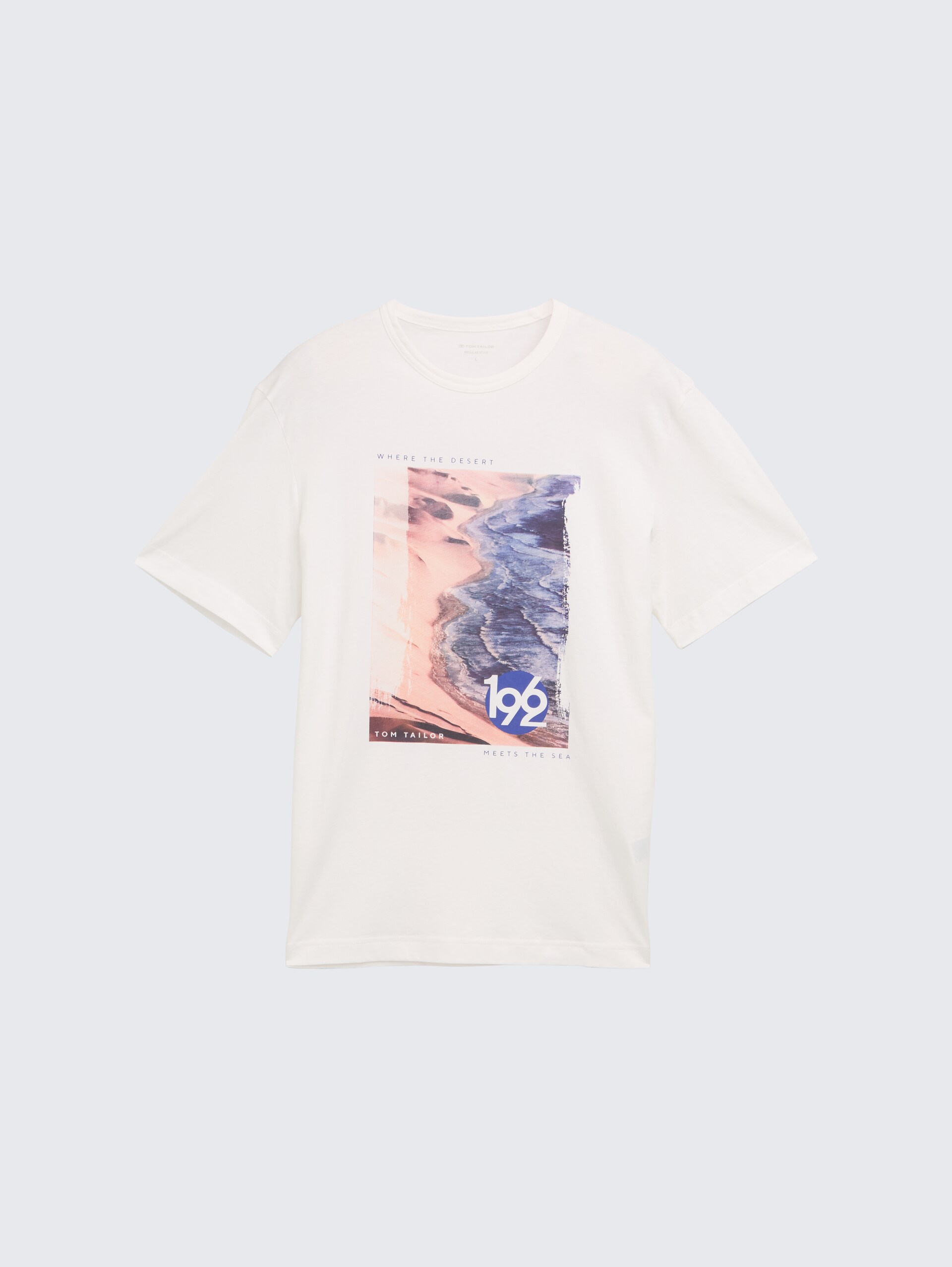 T-Shirt mit Foto-Print - off white - Vorder-Produkt-Ansicht