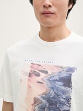 Tee shirt avec imprimé photo - off white - Vue détaillée du modèle