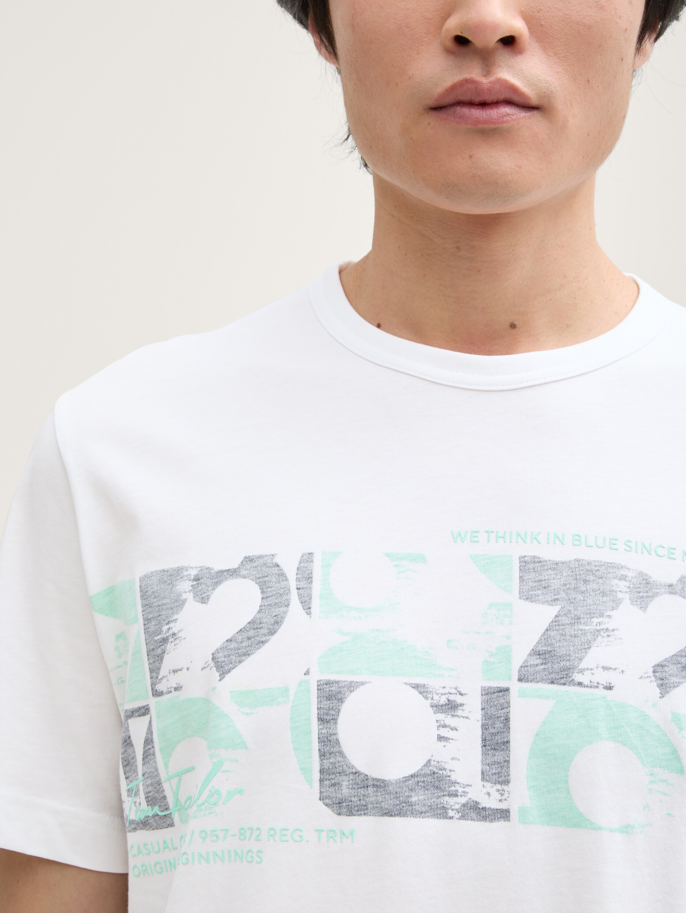 T-Shirt mit Print - white - 