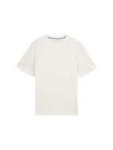 Selected, Basic T-shirt with texture by Tom Tailor, white