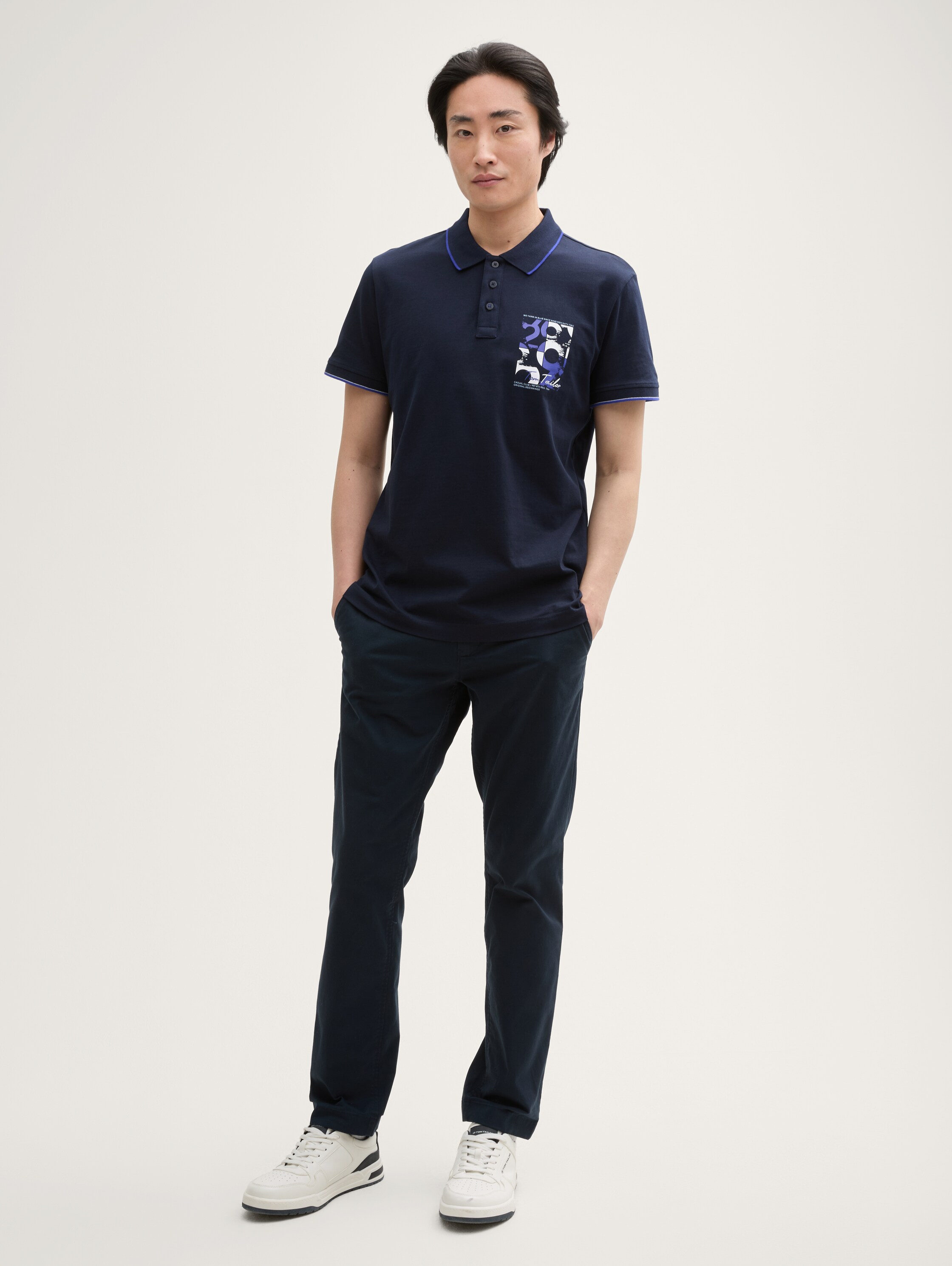 Poloshirt mit Logo-Print aus Baumwolle - sky_captain_blue_1 - 