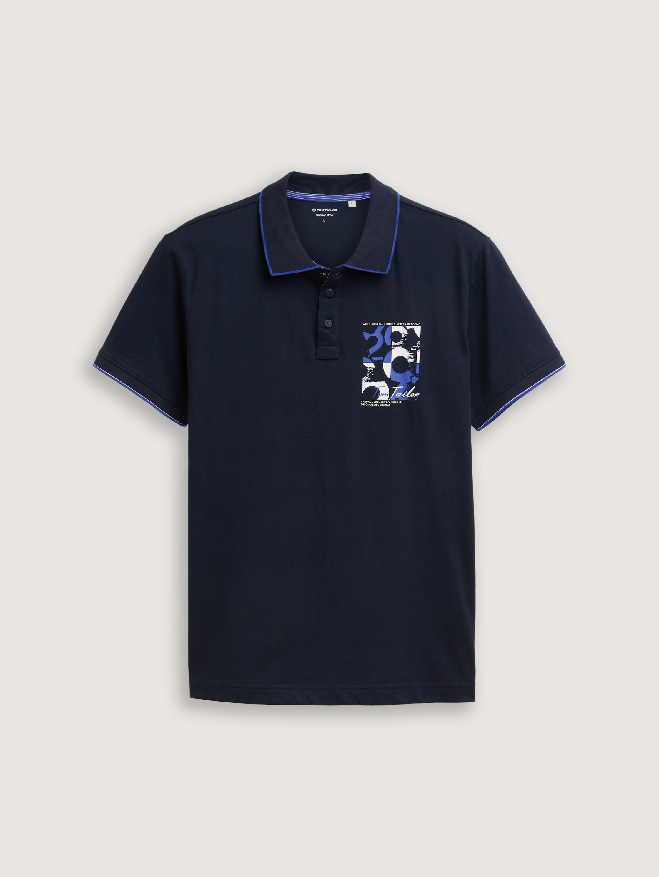 Poloshirt mit Logo-Print aus Baumwolle - sky_captain_blue_1 - 
