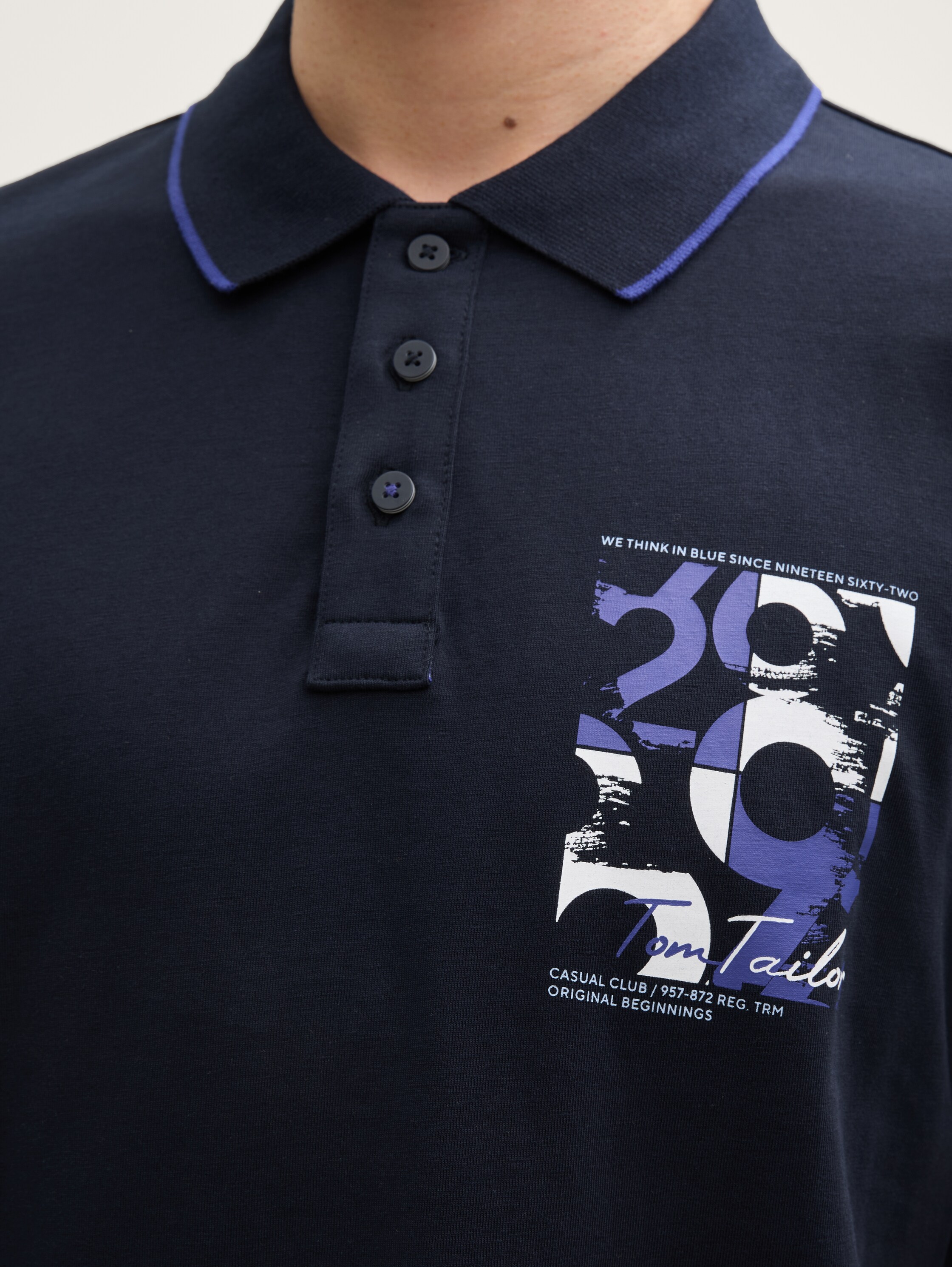 Poloshirt mit Logo-Print aus Baumwolle - sky_captain_blue_1 - 