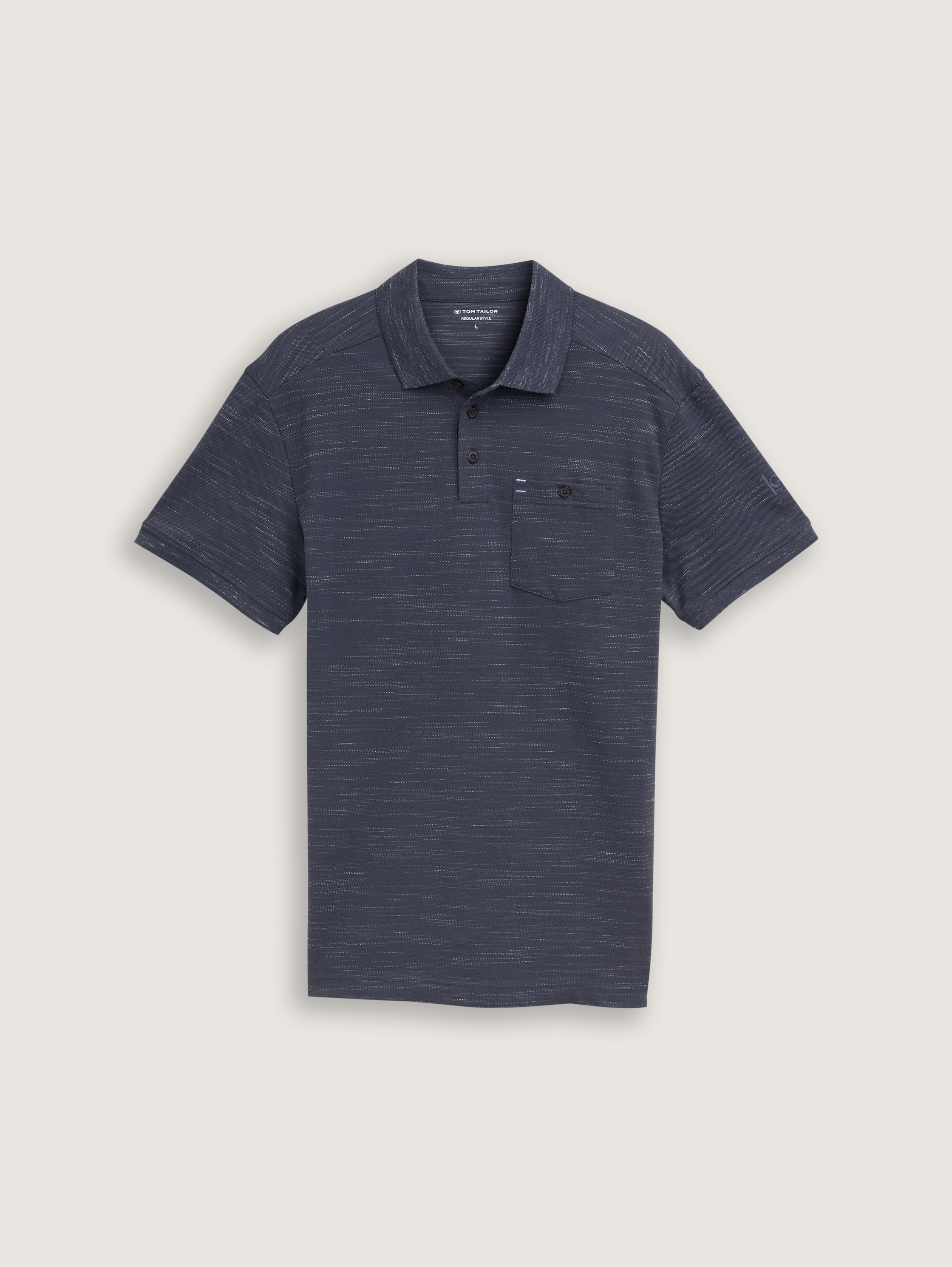 Poloshirt met borstzak - blueish_grey - 
