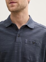 Poloshirt mit Brusttasche - Blueish Grey