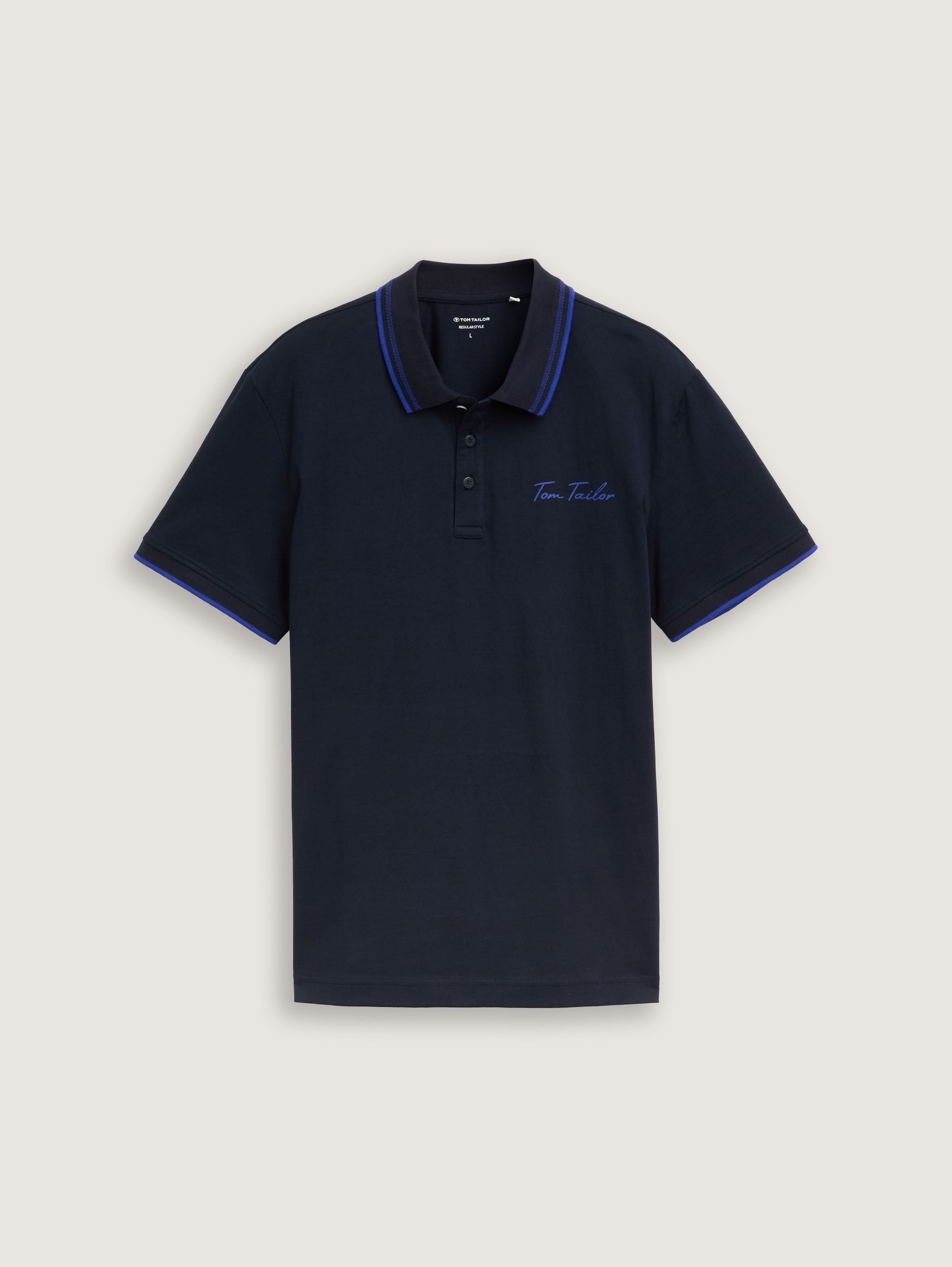 Poloshirt mit Logo-Print aus Baumwolle - sky_captain_blue_1 - 