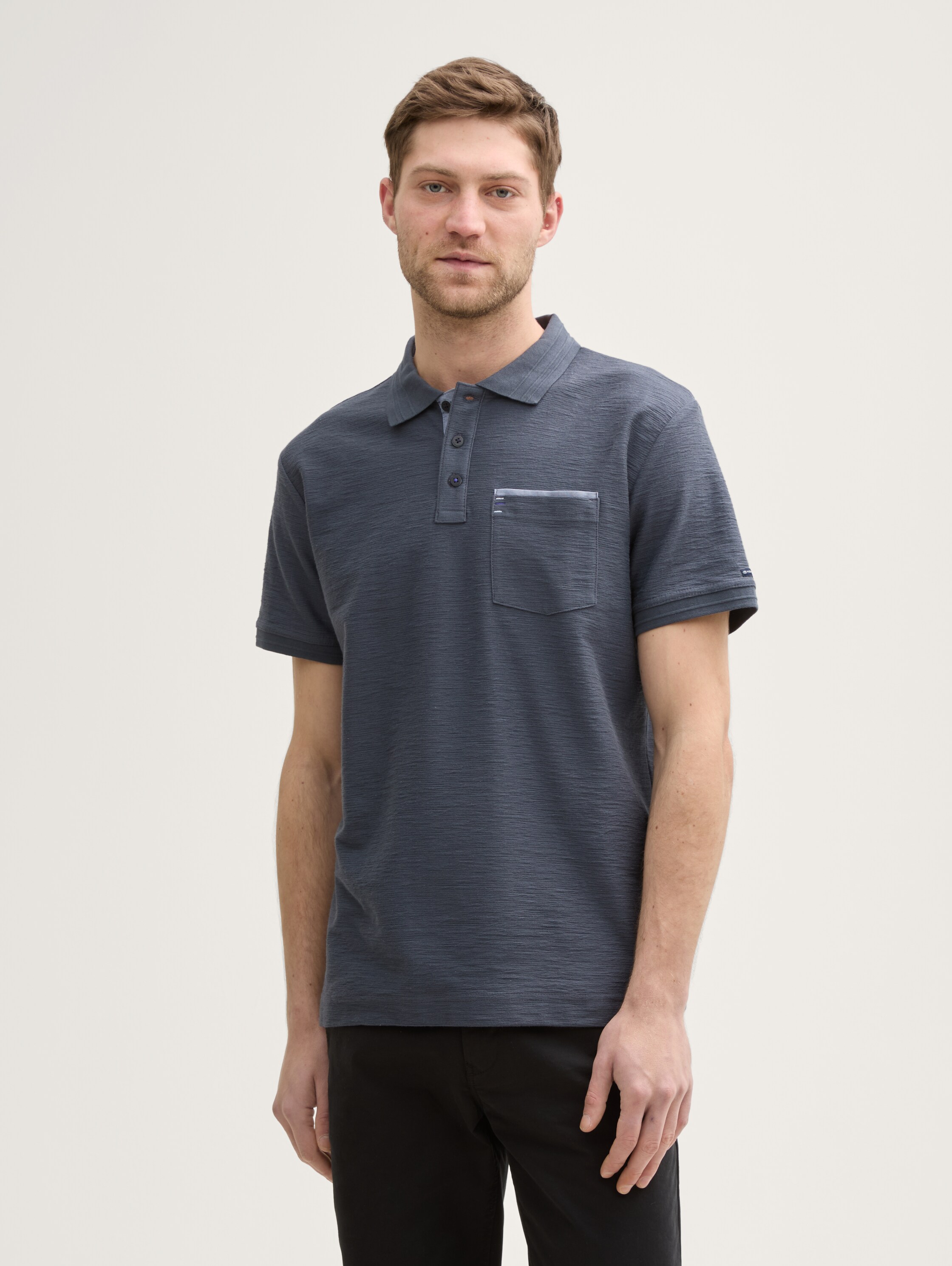 Poloshirt met borstzak - blueish_grey - 