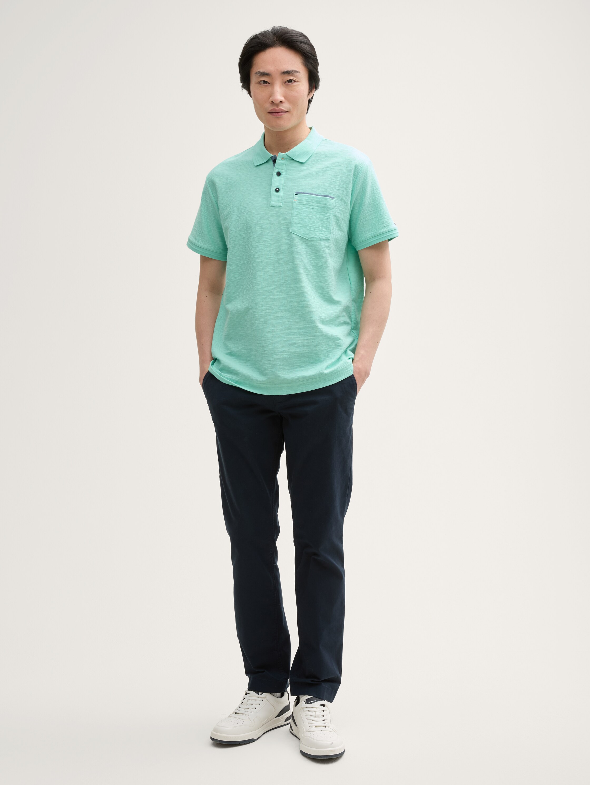 Poloshirt mit Brusttasche - bright_mint_green - 