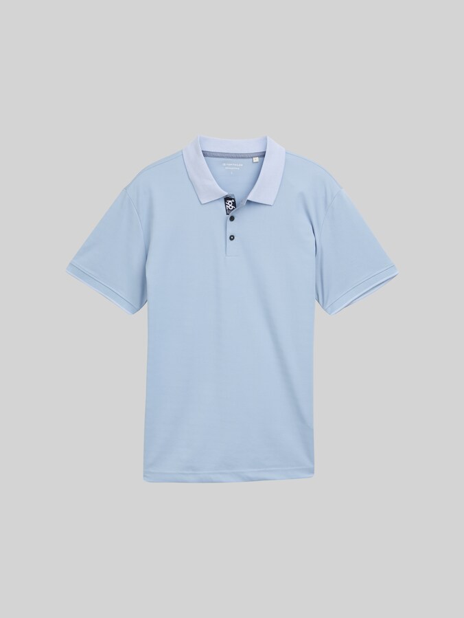 Polo en jersey basique par Men, light powder blue