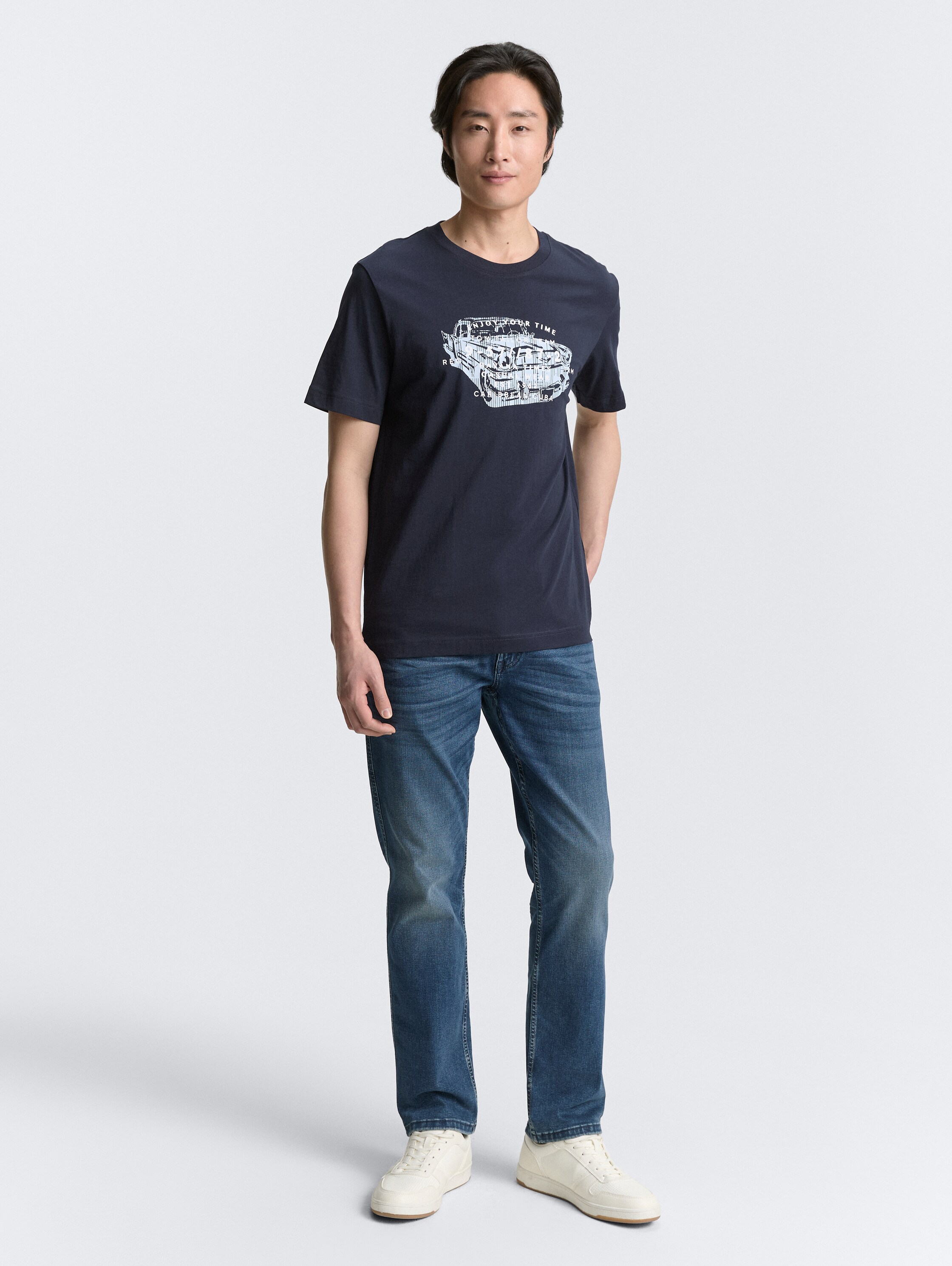 T-Shirt mit Print - sky_captain_blue_1 - 