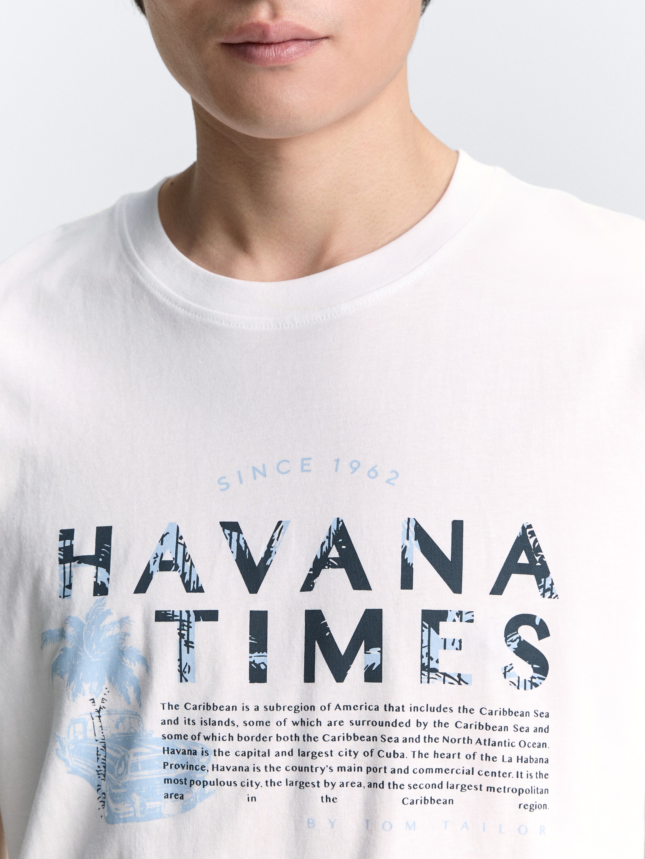 T-Shirt mit Print - white - 