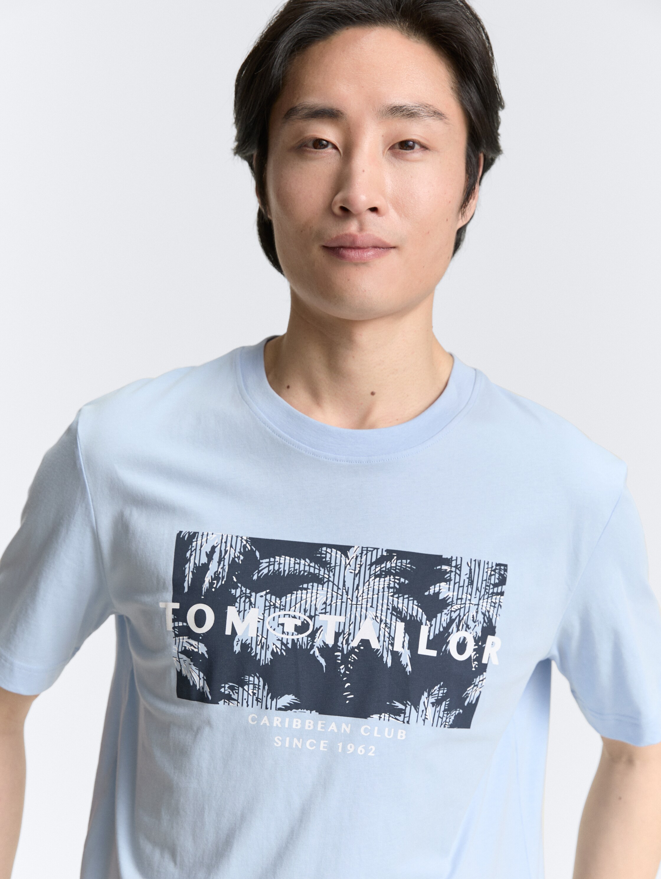 T-Shirt mit Print - light_powder_blue - 