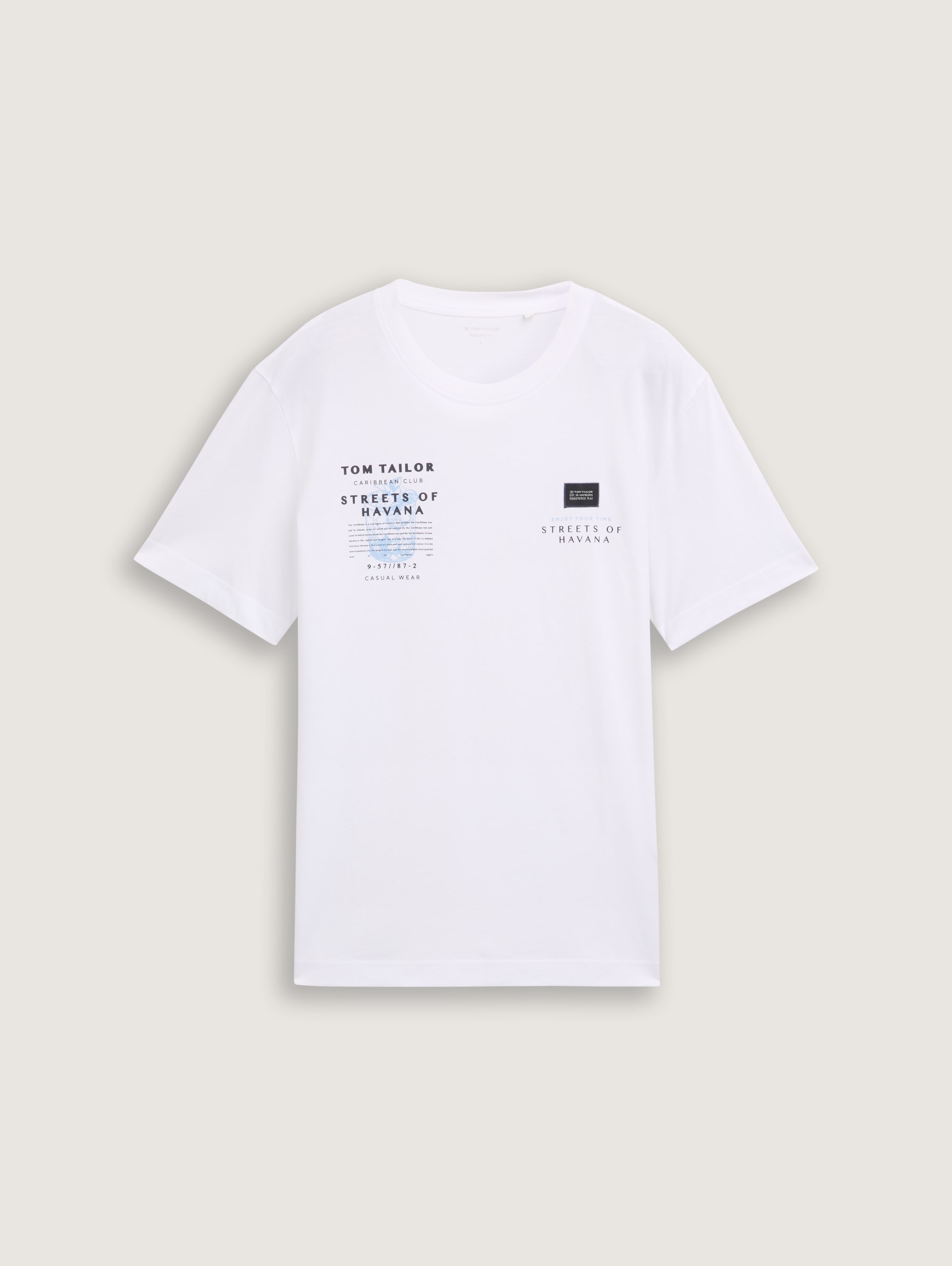 T-Shirt mit Print - white - 