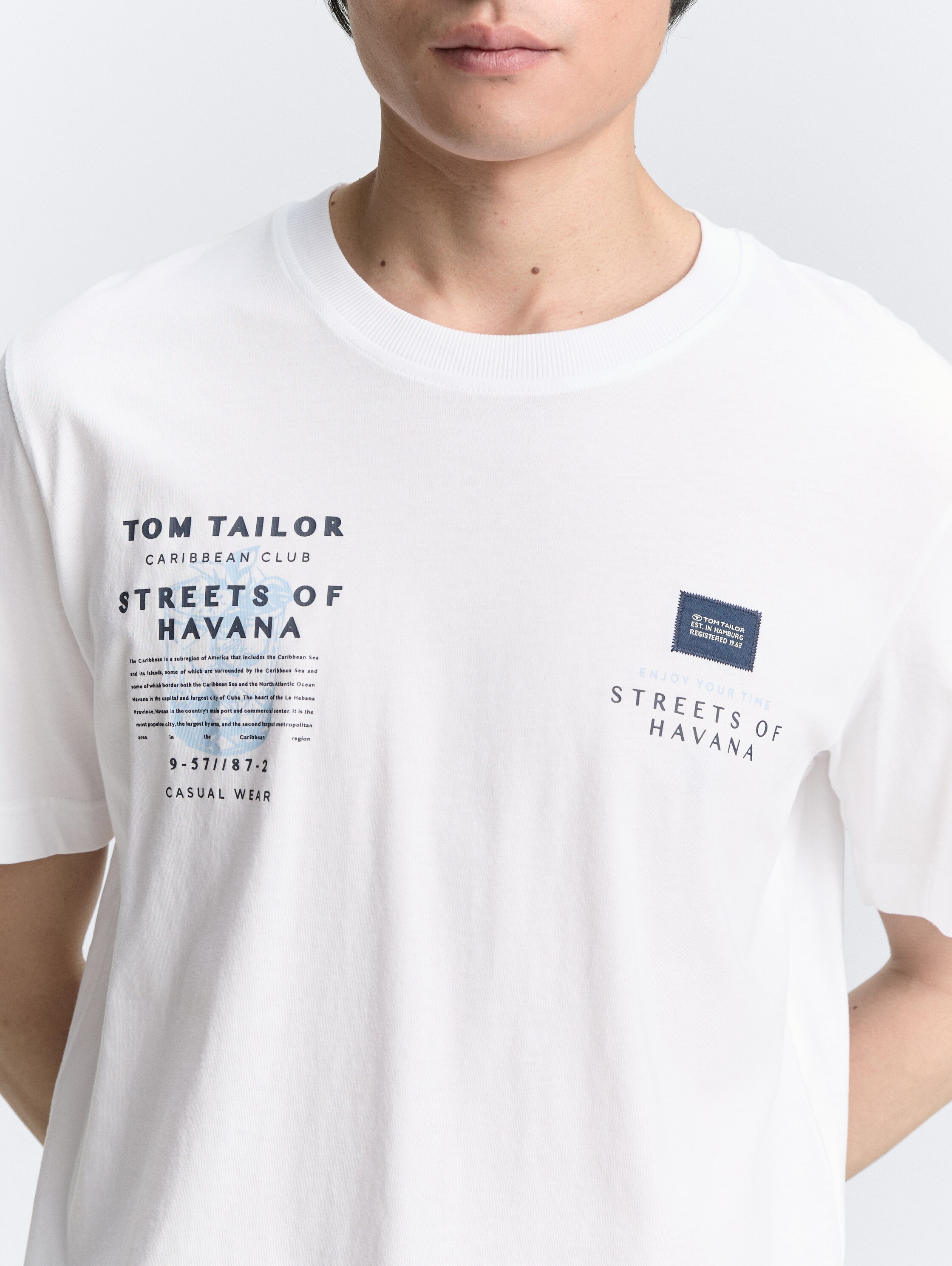 T-Shirt mit Print - white - 