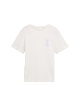 Ausgewählt, T-Shirt mit Print von Tom Tailor, weiß