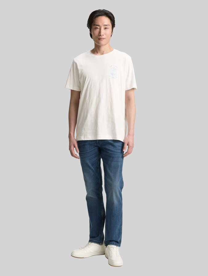 T-Shirt mit Print von Men, off white