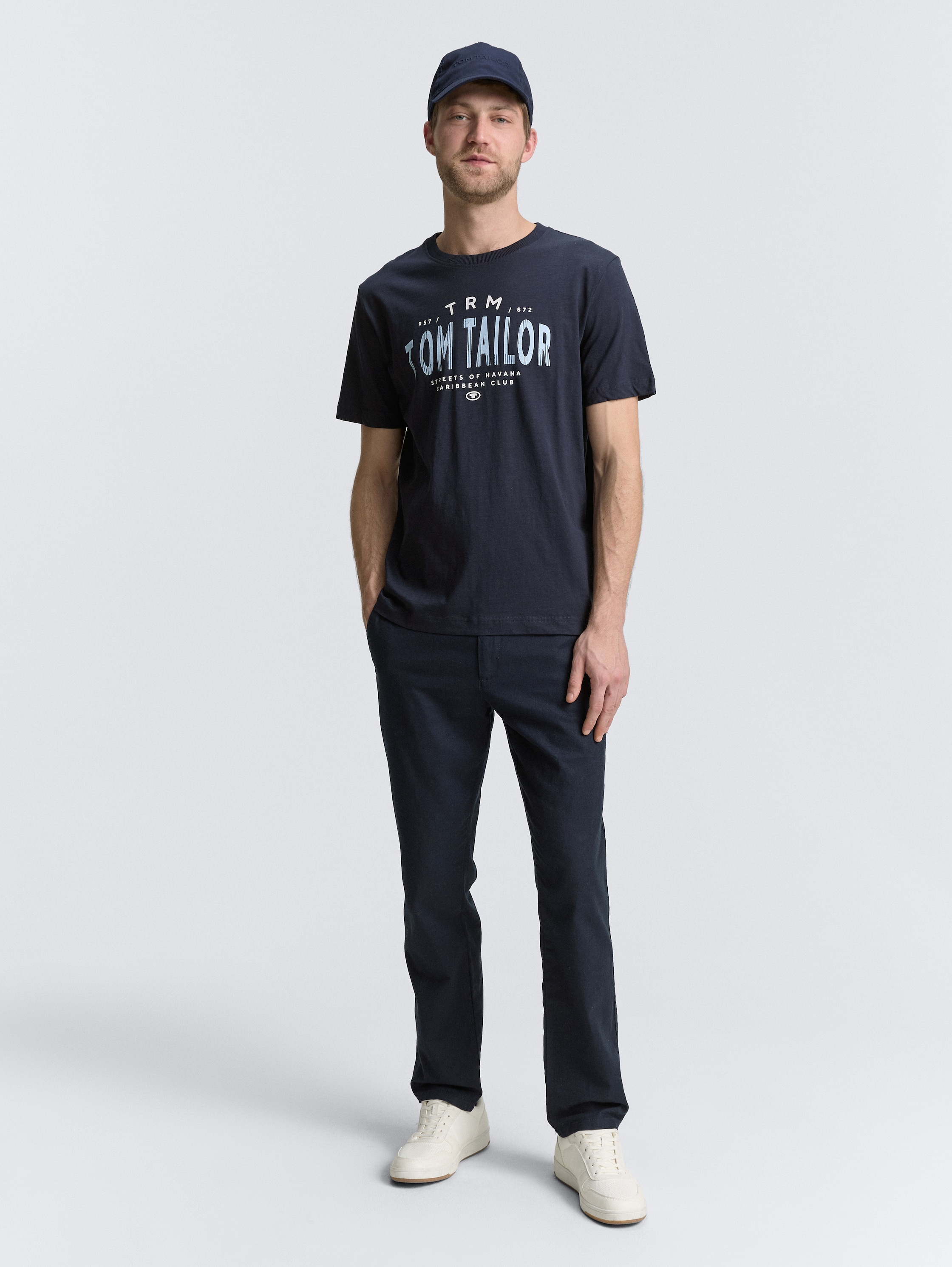 T-Shirt mit Logo-Print - sky_captain_blue_1 - 