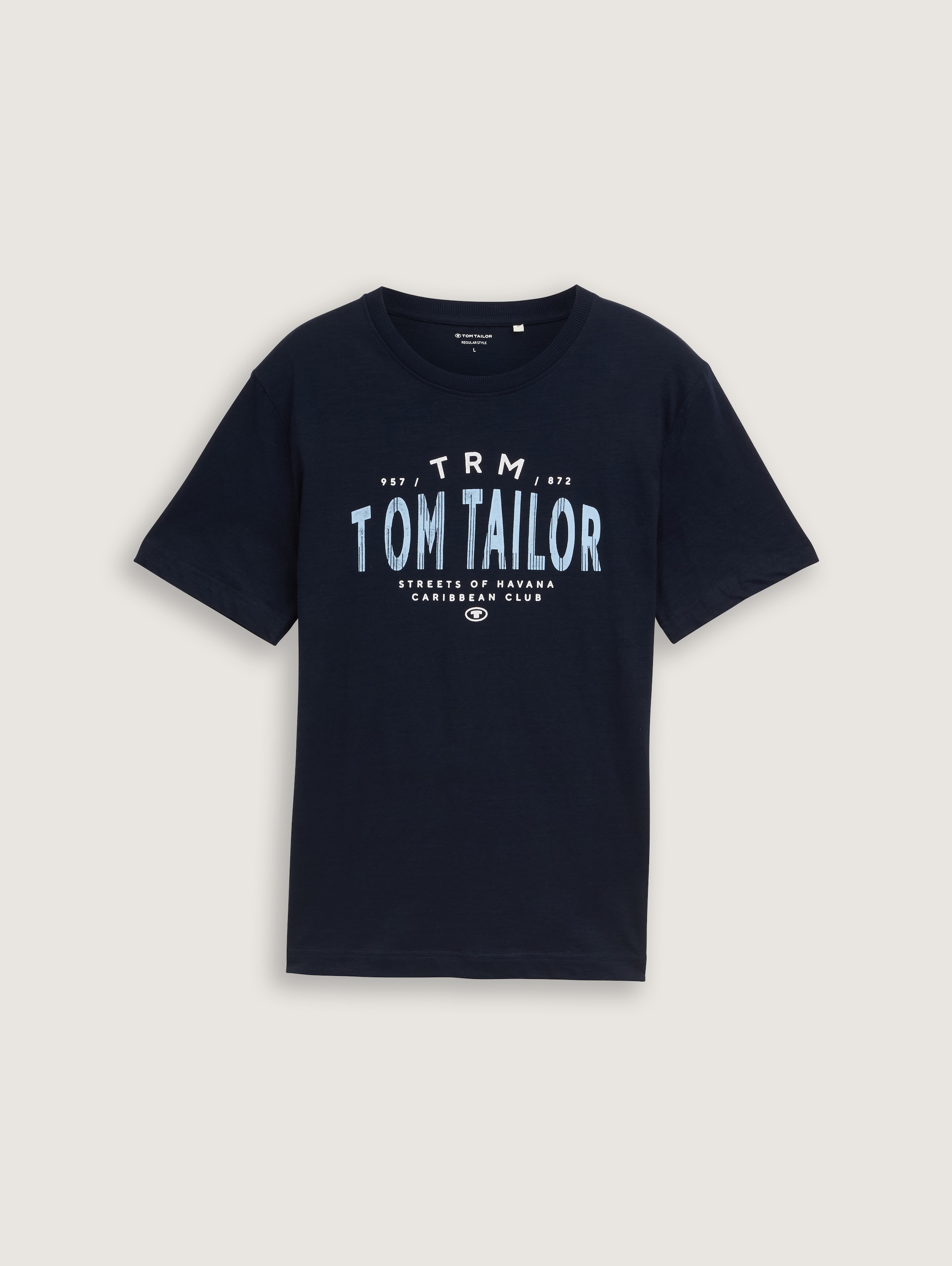 T-Shirt mit Logo-Print - sky_captain_blue_1 - 