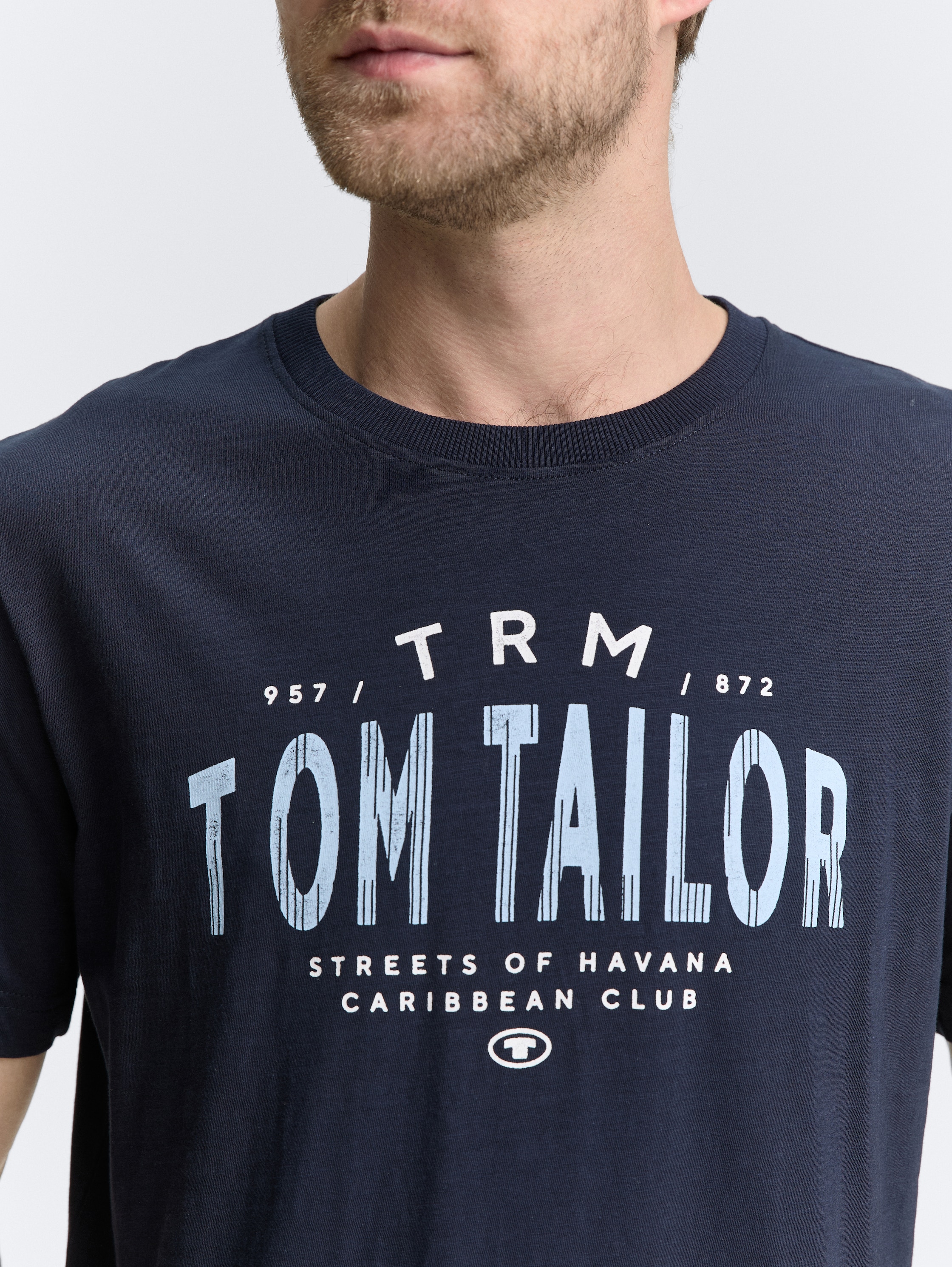 T-Shirt mit Logo-Print - sky_captain_blue_1 - 