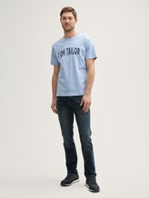 T-shirt avec logo imprimé - light powder blue - Vue de face du modèle