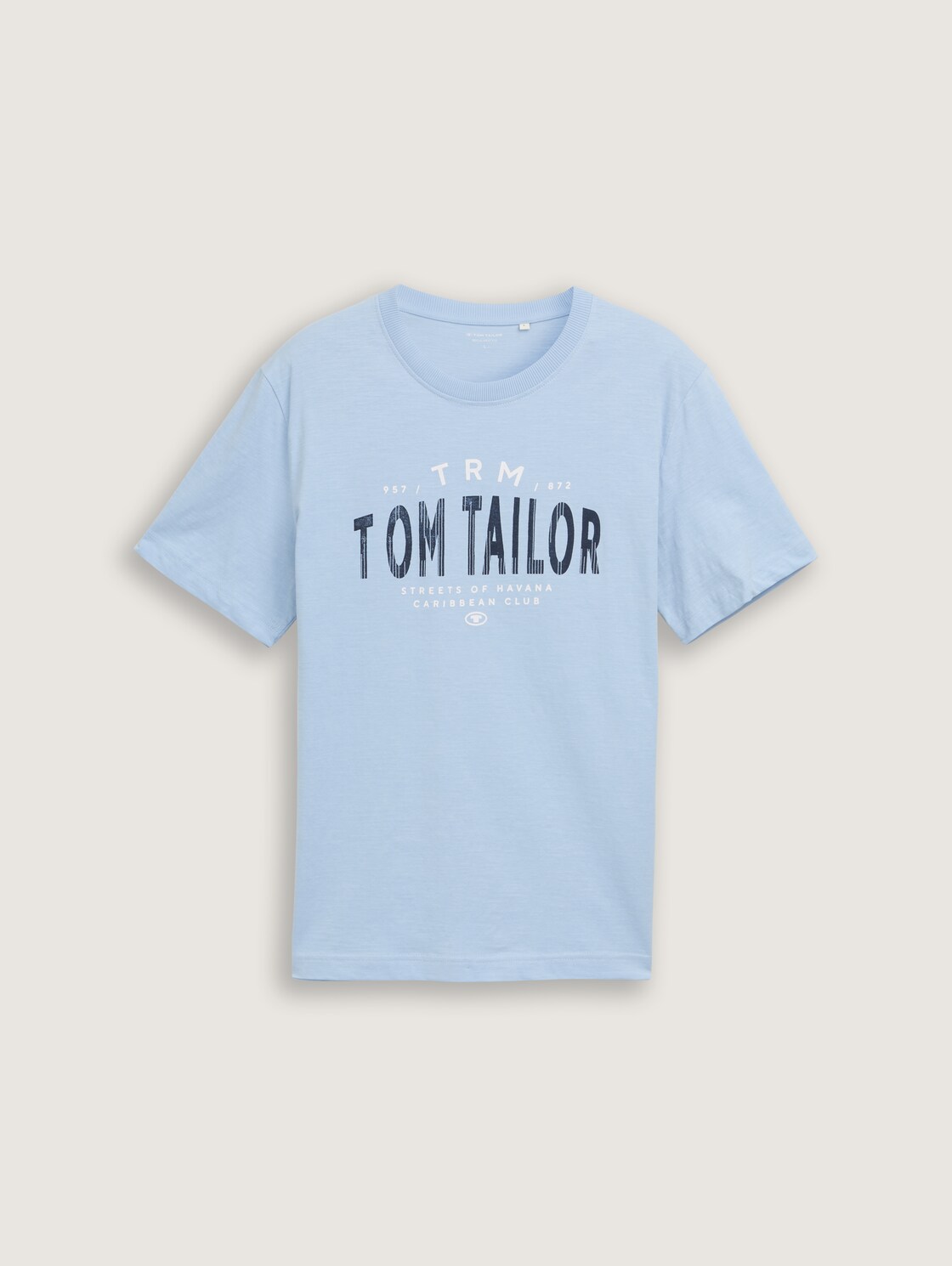 T-Shirt mit Logo-Print - light powder blue - Vorder-Produkt-Ansicht