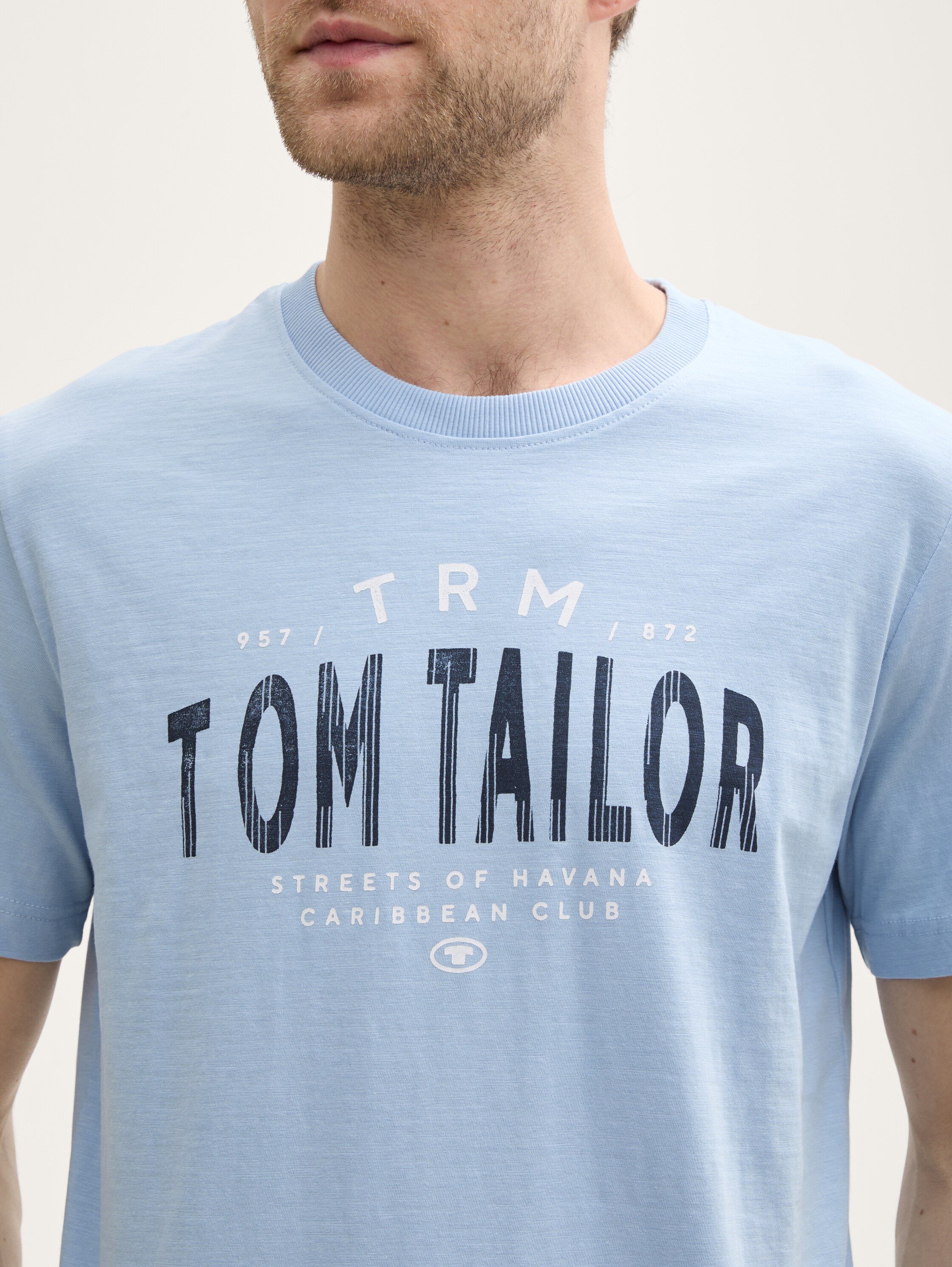 T-Shirt mit Logo-Print - light_powder_blue - 