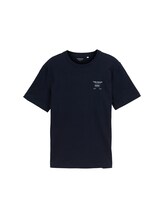 Nicht ausgewählt, Basic T-Shirt in Melange-Optik von , blau