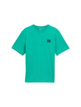 Ausgewählt, Basic T-Shirt in Melange-Optik von Tom Tailor, grün