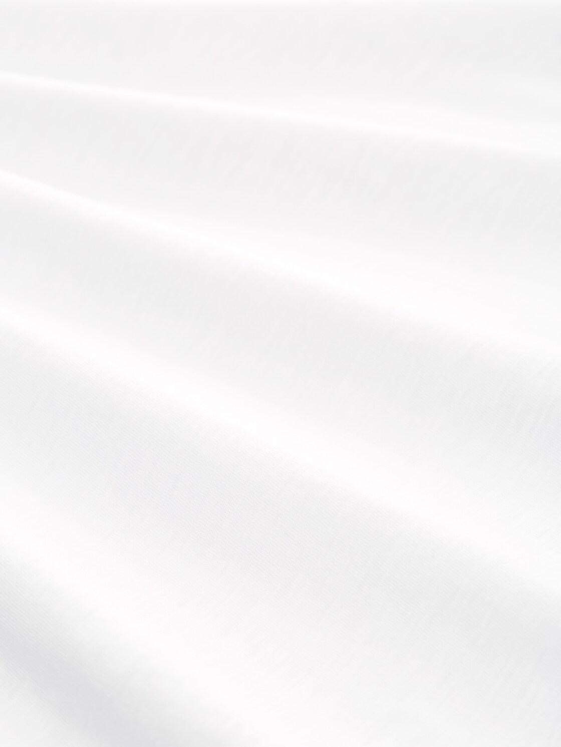 Basic T-Shirt in Melange-Optik - White - Material-Ansicht