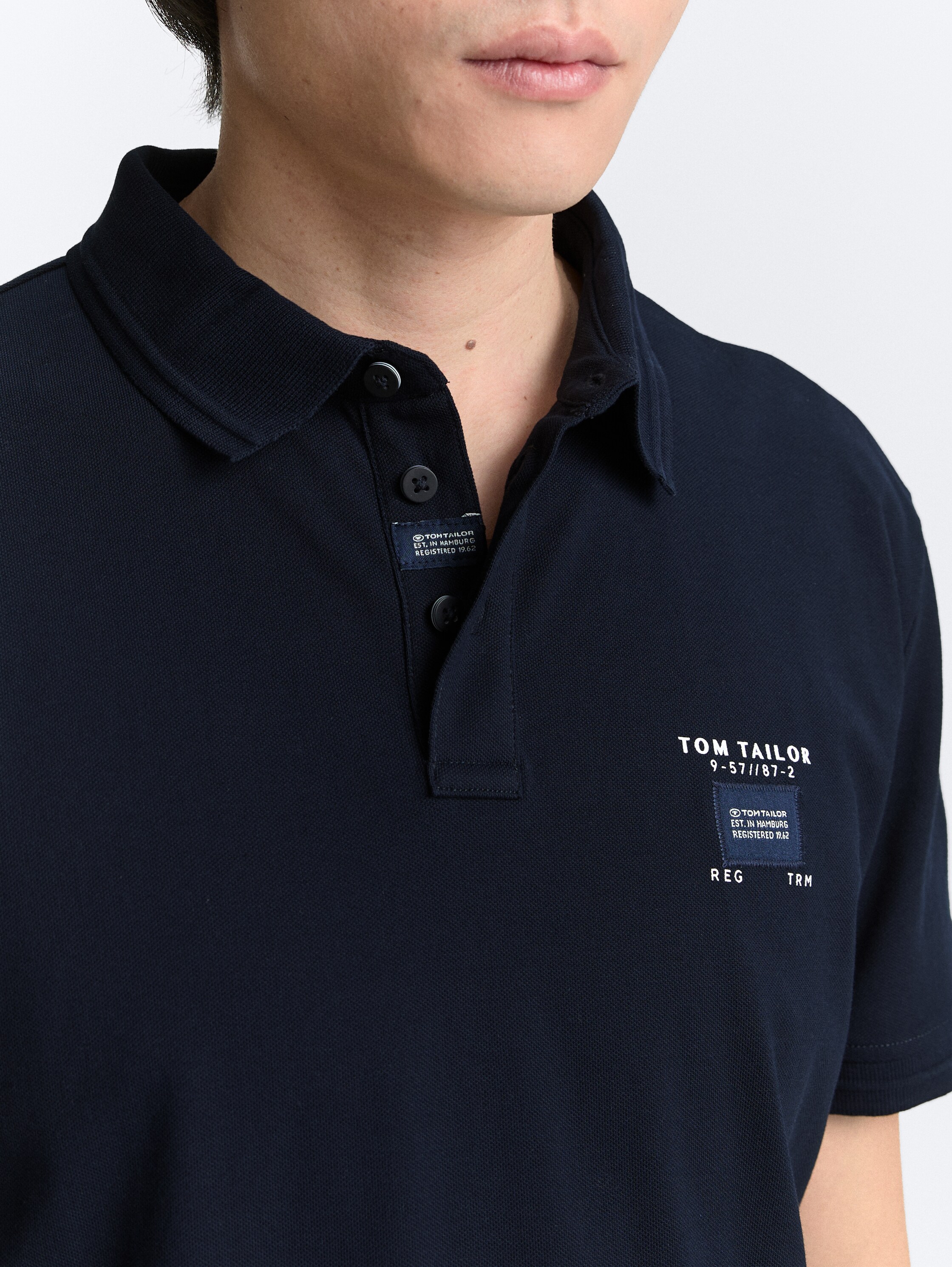 Piqué Poloshirt mit Stretch - sky_captain_blue_1 - 
