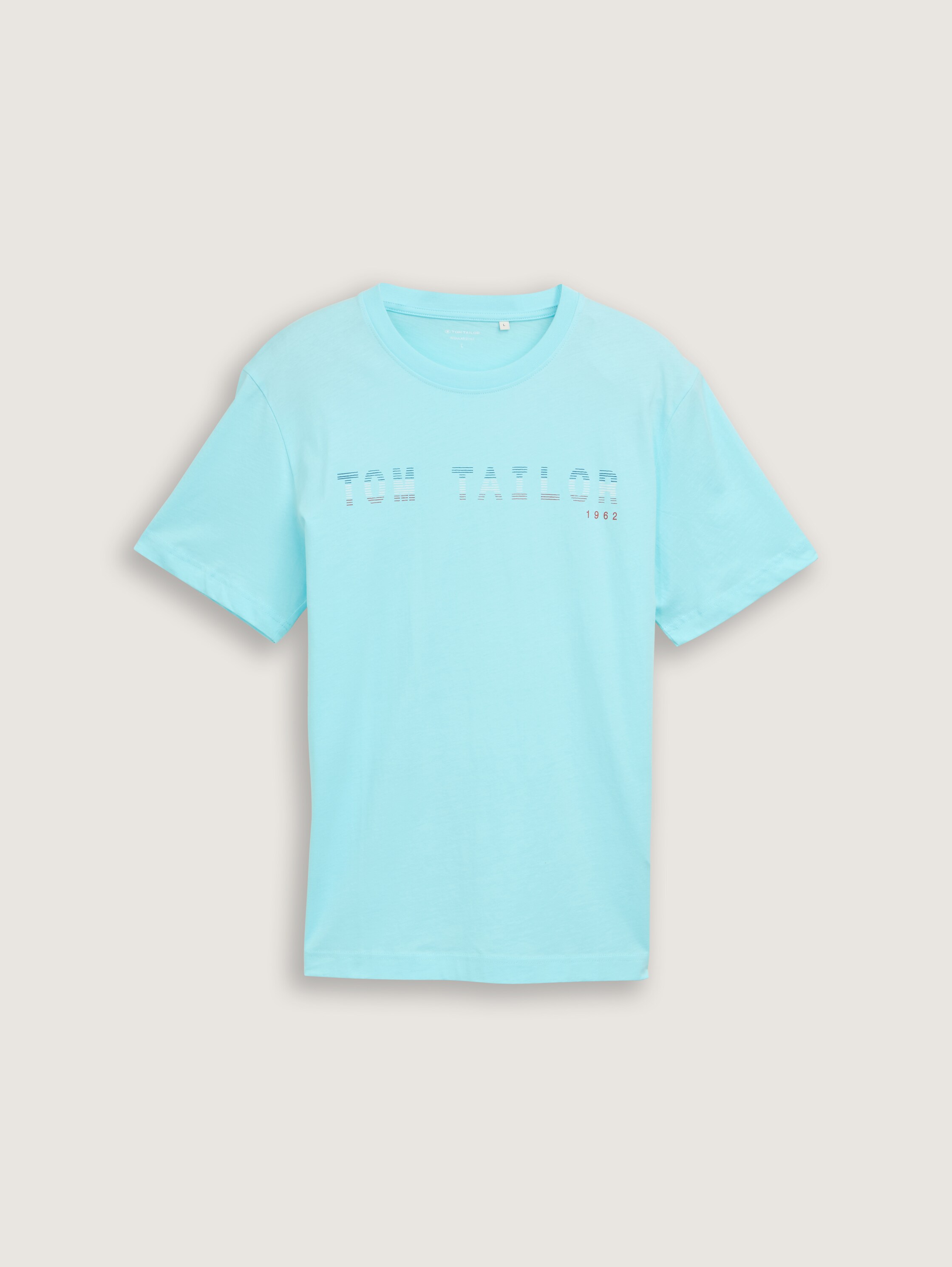T-Shirt mit Logo-Print - caribbean_turquoise - 
