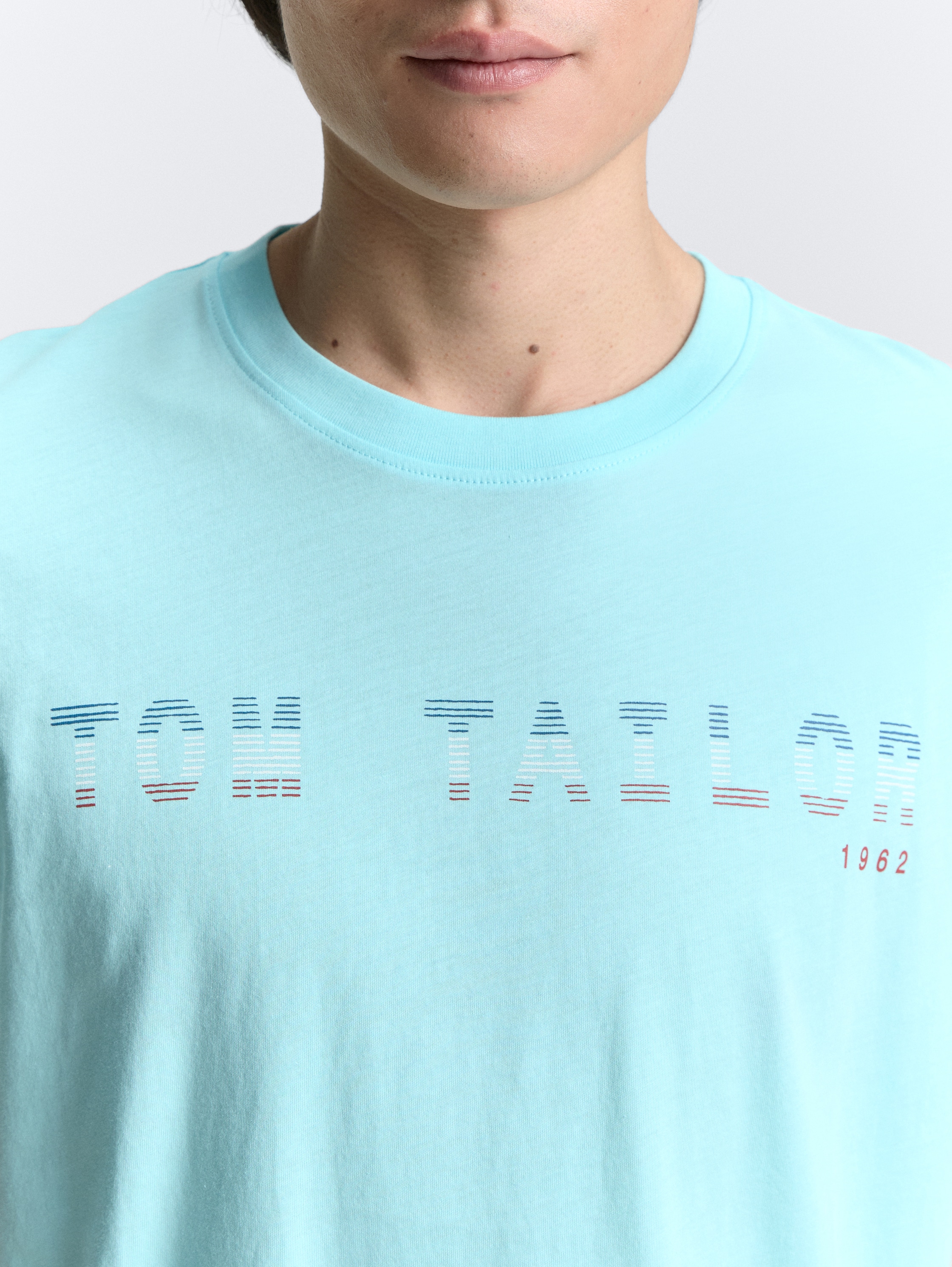 T-Shirt mit Logo-Print - caribbean_turquoise - 