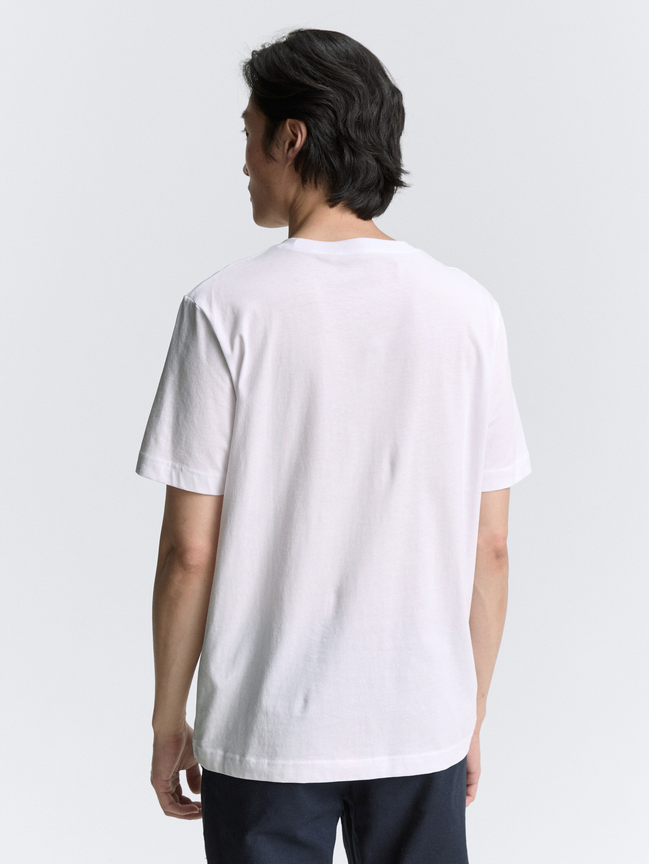 T-Shirt mit Logo-Print - white - 