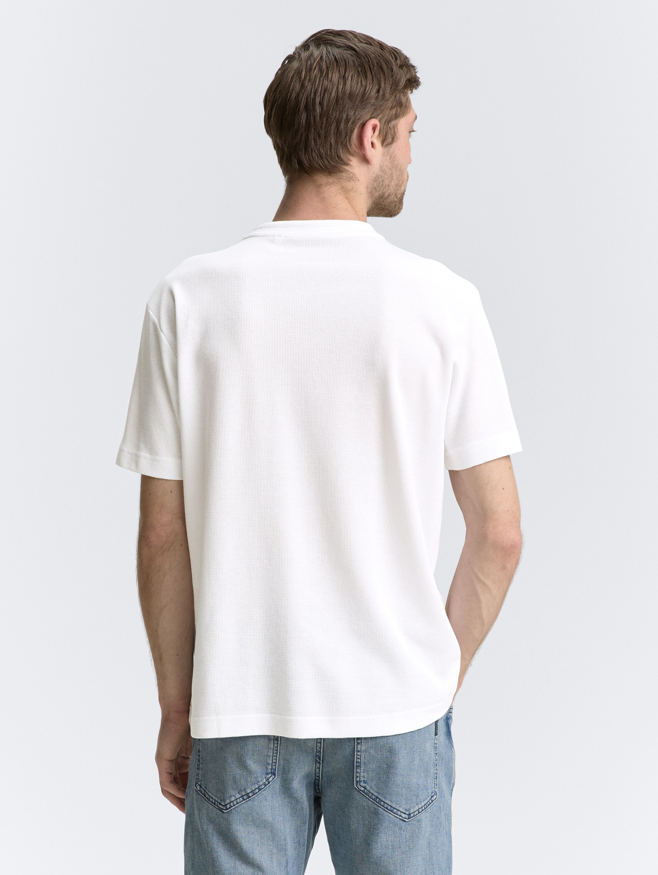Basic T-Shirt mit Struktur - 3