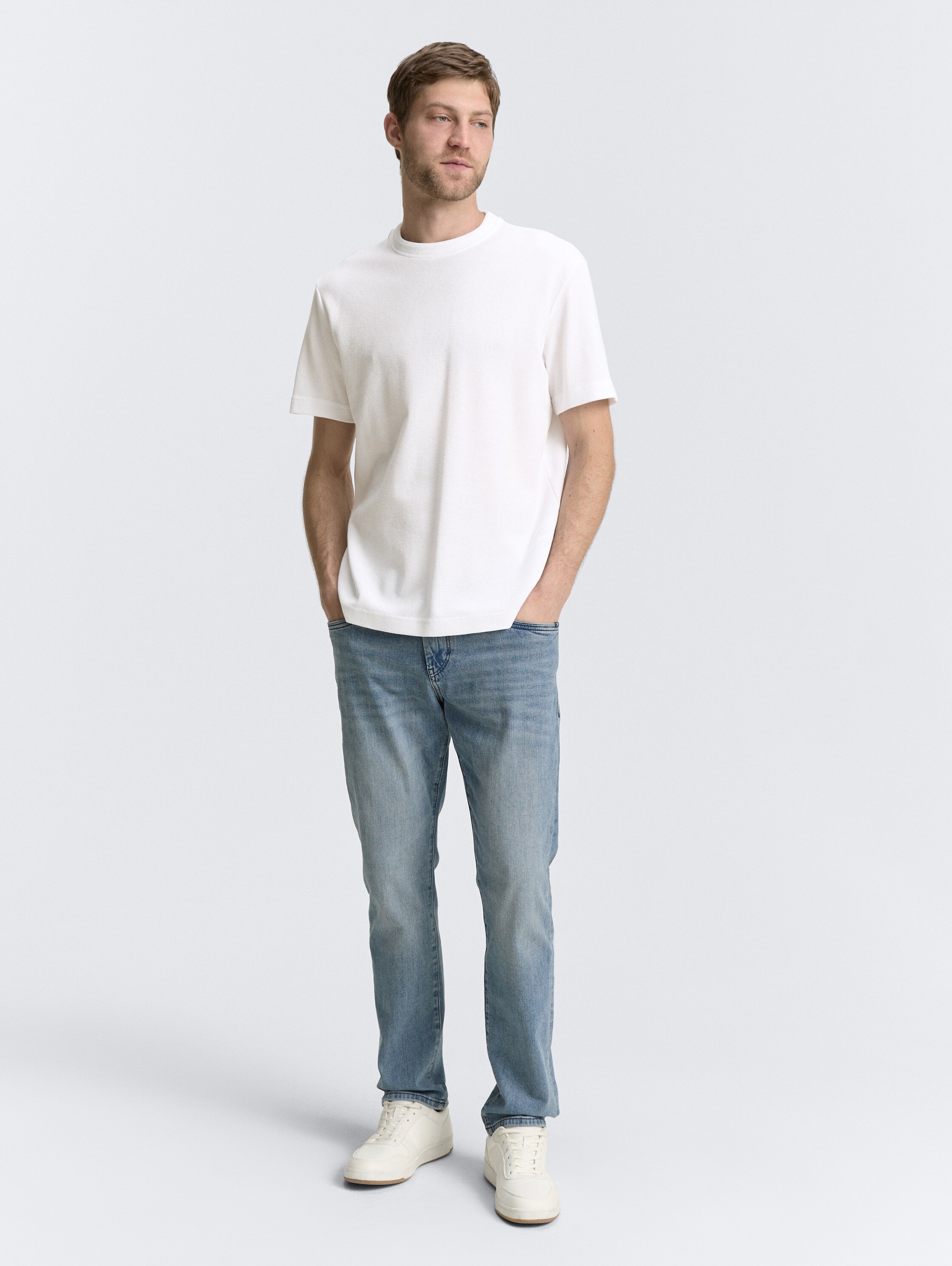 Basic T-Shirt mit Struktur - 1