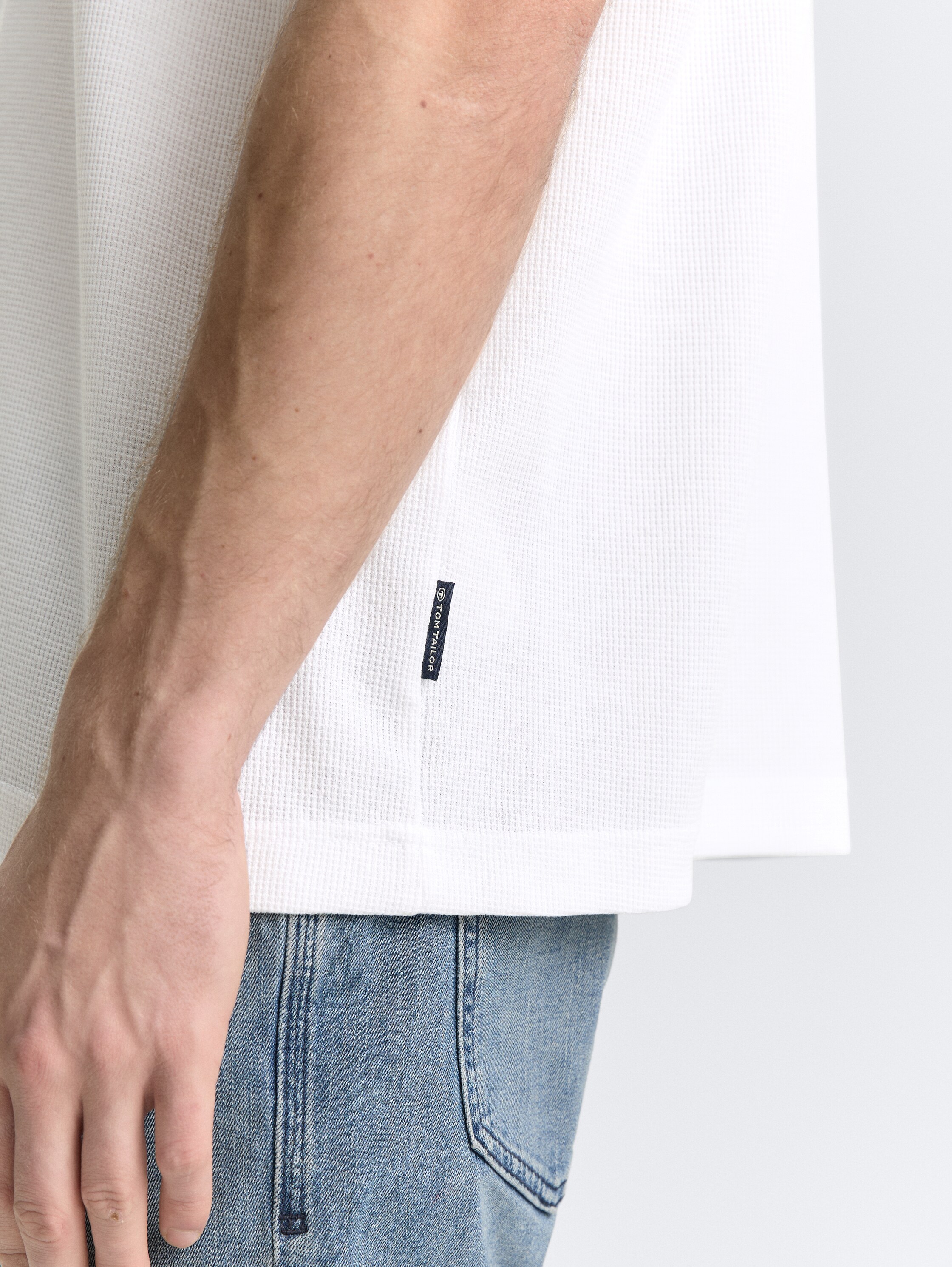 Basic T-Shirt mit Struktur - 5