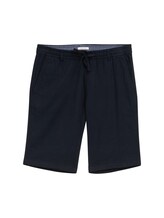 Ausgewählt, Regular Fit Shorts mit Leinenanteil von Tom Tailor, blau