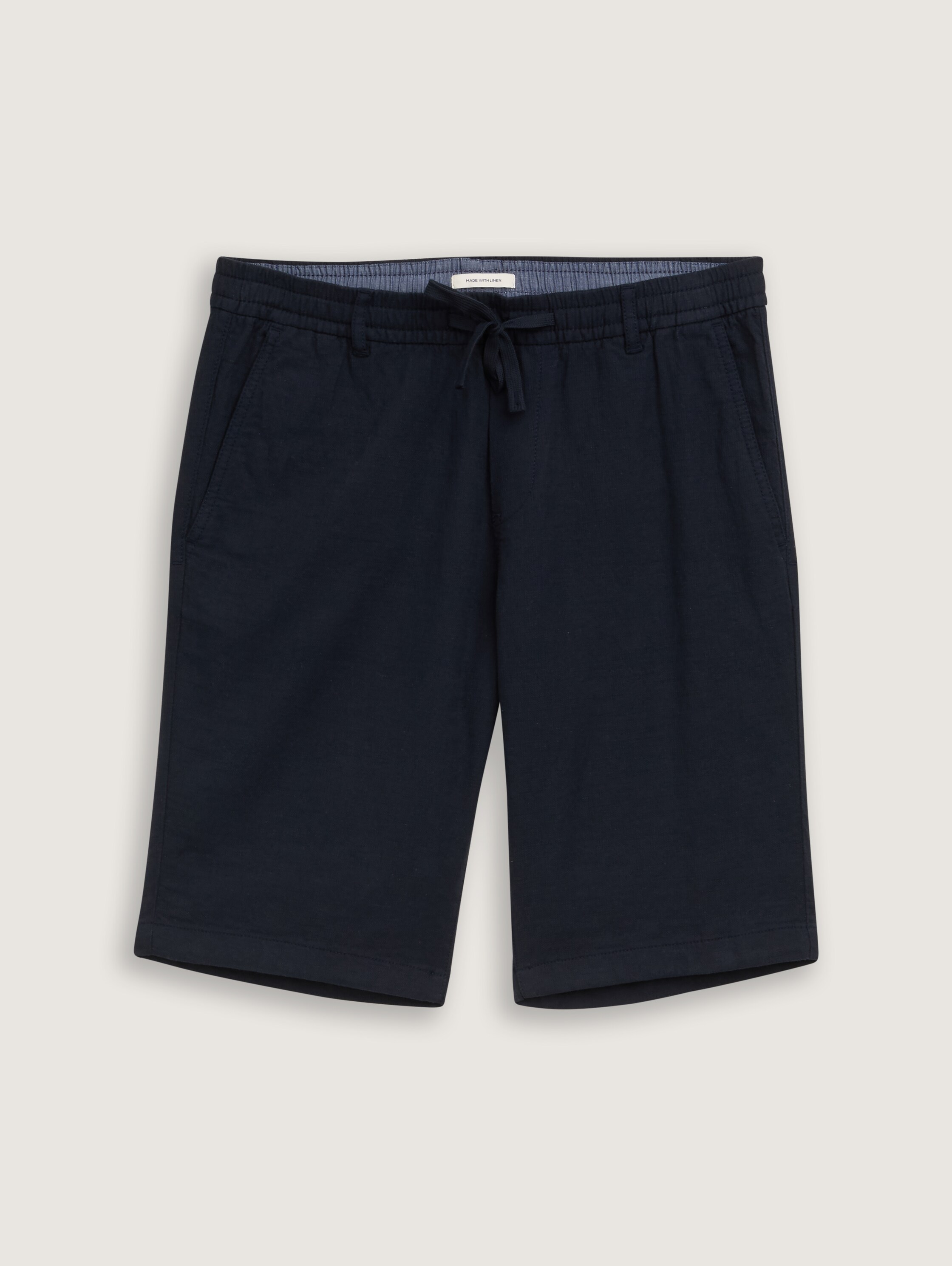 Korte broek met normale pasvorm en linnen - sky_captain_blue_1 - 
