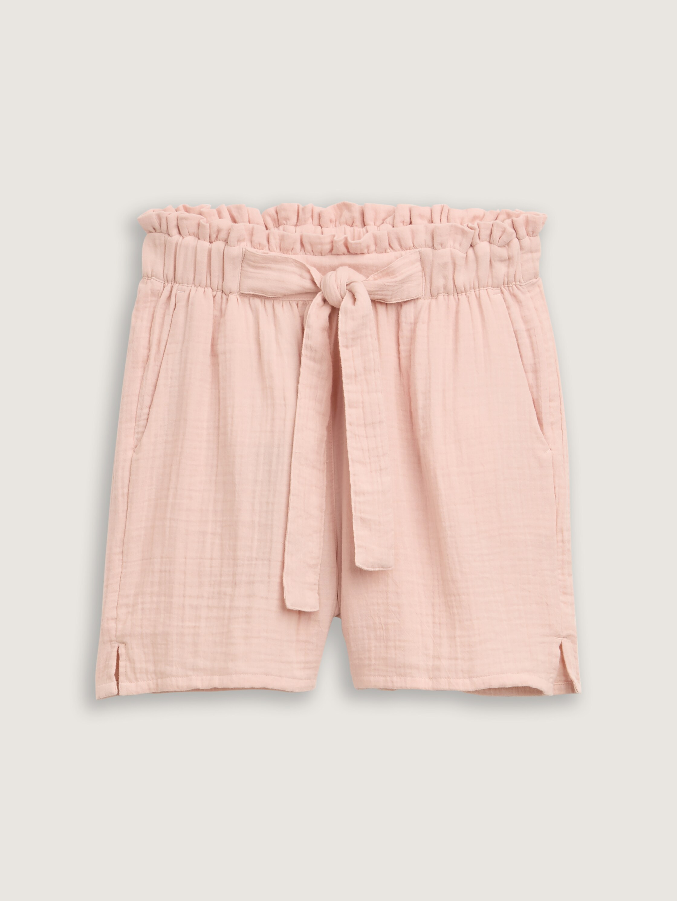 Musselin Relaxed Shorts - rose_smoke - 