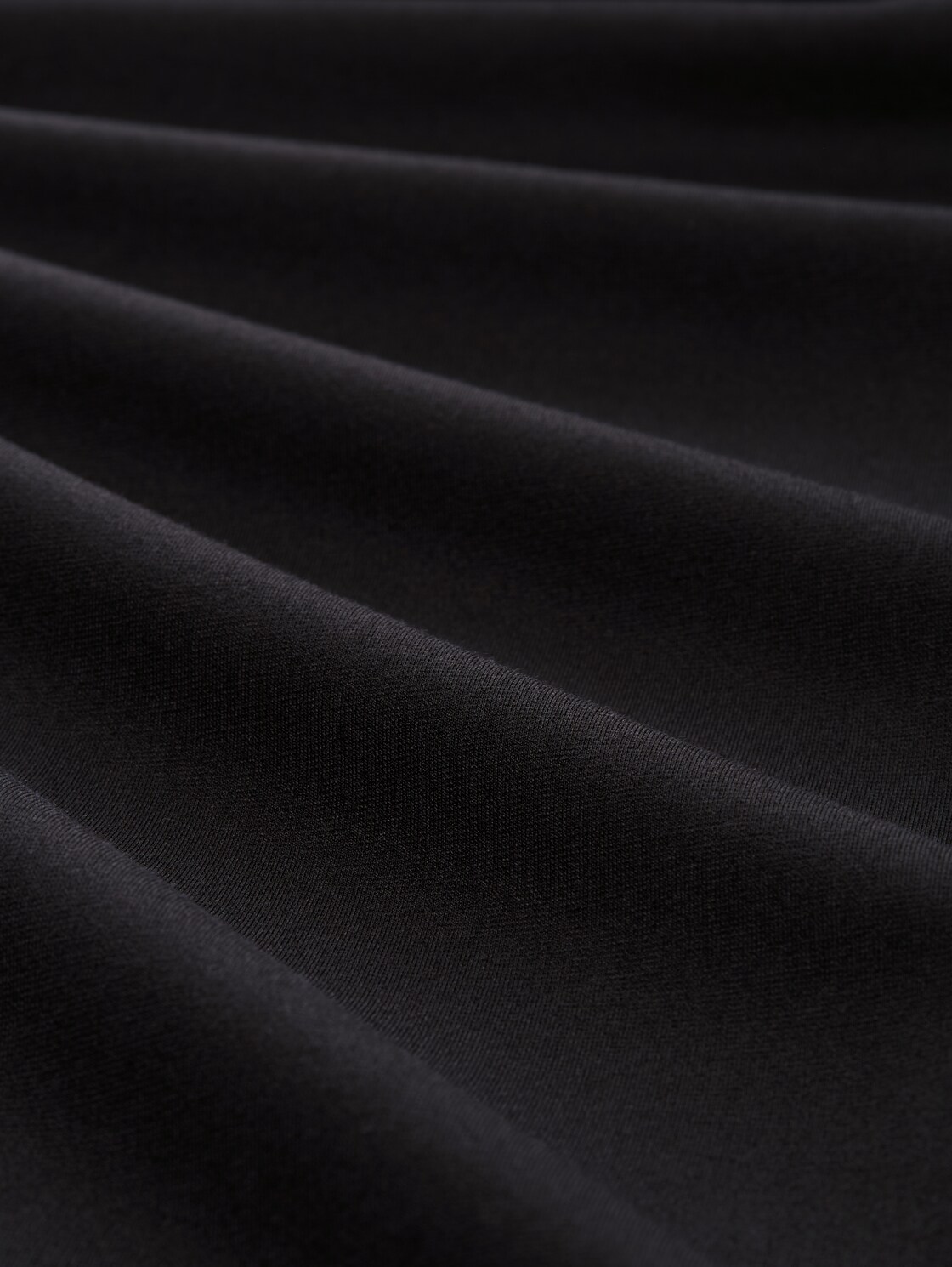 High Waist Culotte Hose - deep black - Material-Ansicht