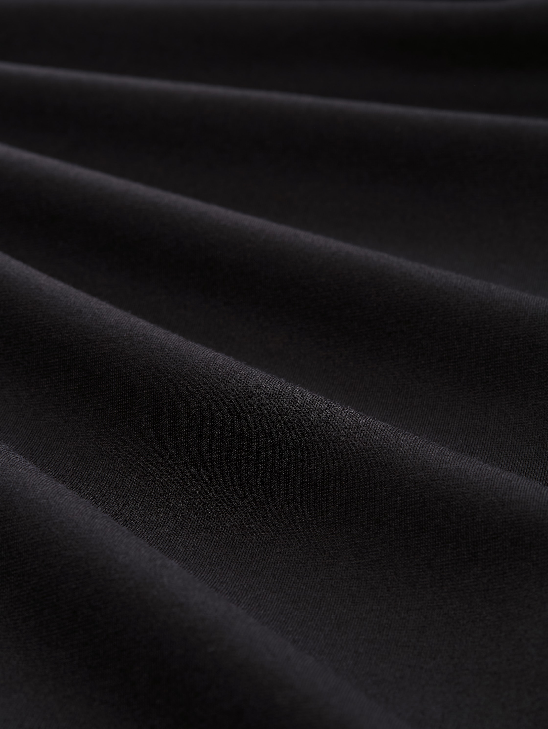 High Waist Culotte Hose - deep black - Material-Ansicht