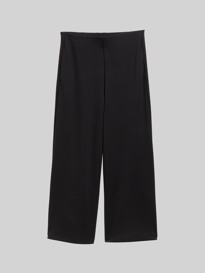 High Waist Culotte Hose von Denim Female, deep black
