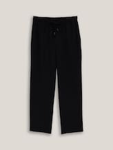 Gesneden loose fit broek - deep black - Product vooraanzicht