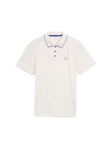 Nicht ausgewählt, Piqué Poloshirt mit Print von , weiß